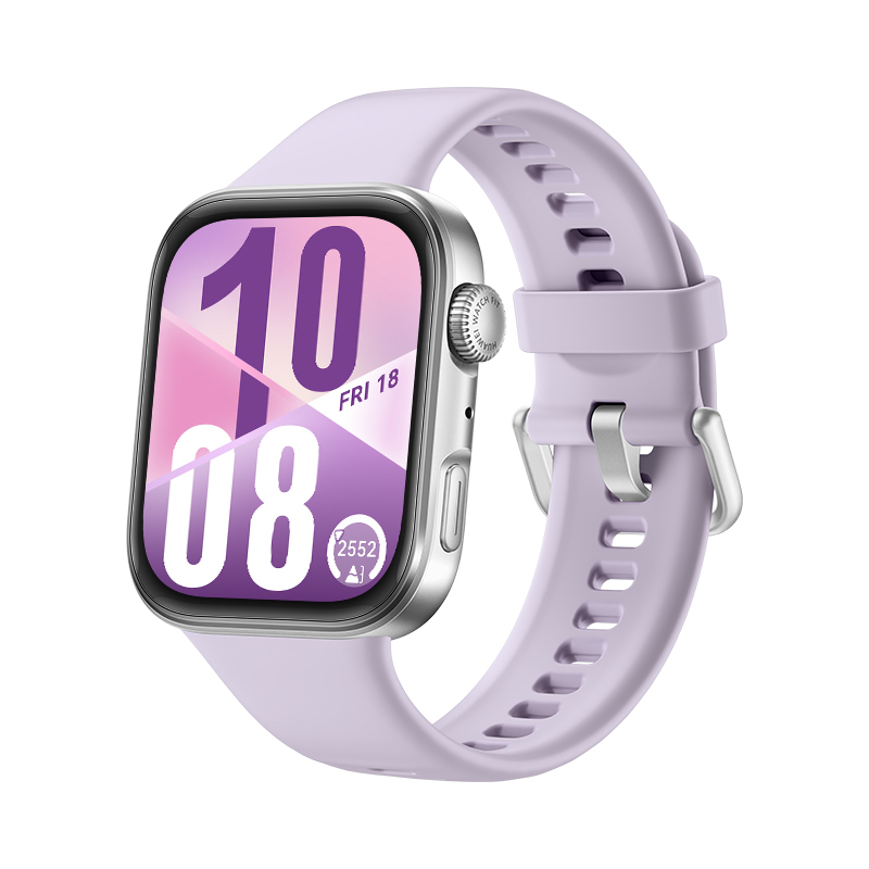 Huawei Watch Fit 4 - Aluminiumlegierung - intelligente Uhr mit Riemen - Flouroelastomer - Lila - Han