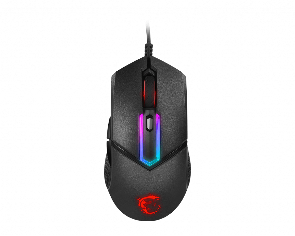 MSI Clutch GM30, rechts, Optisch, USB Typ-A, 6200 DPI, Schwarz