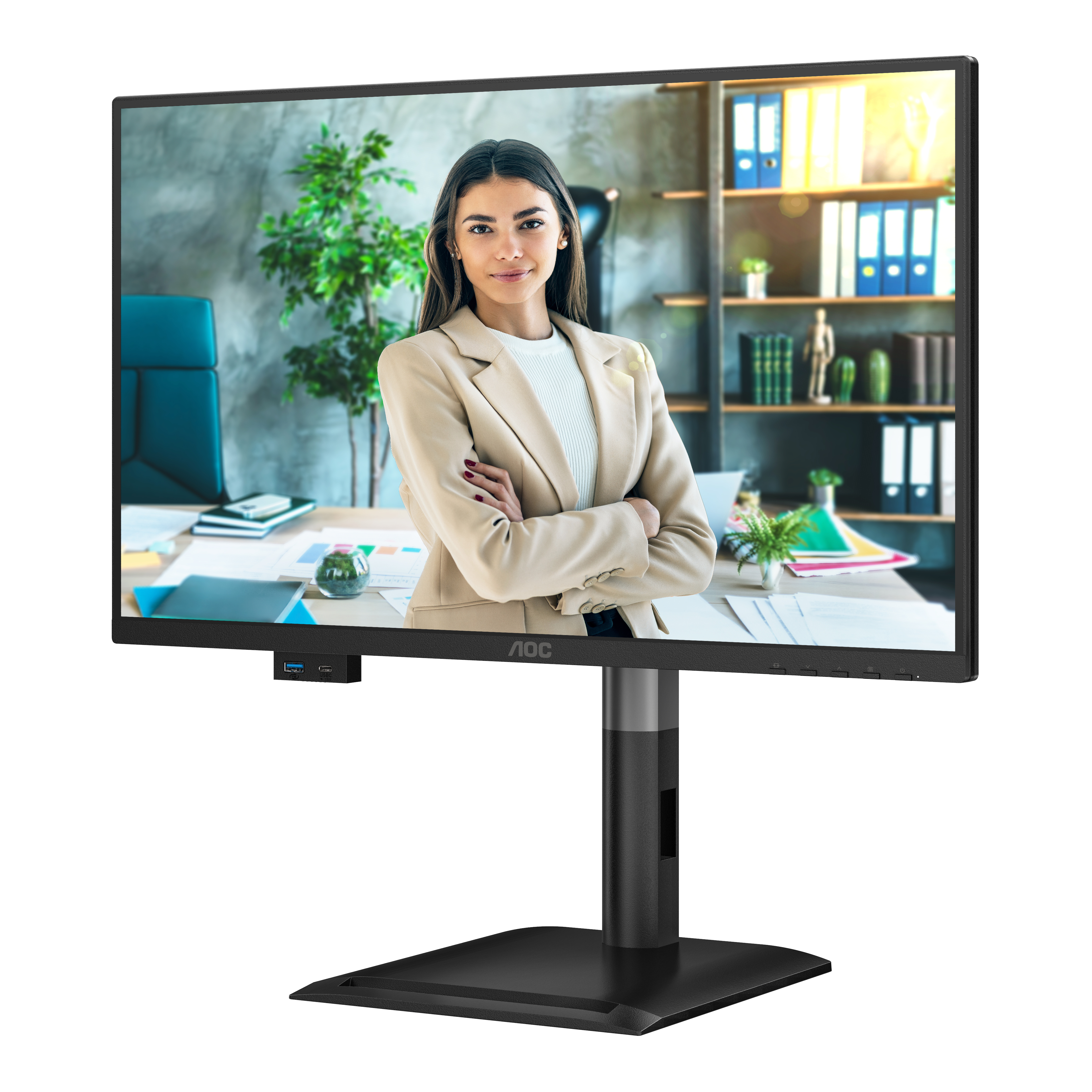 AOC Pro-line 24P4CV - P4 Series - LED-Monitor - USB - 61 cm (24")