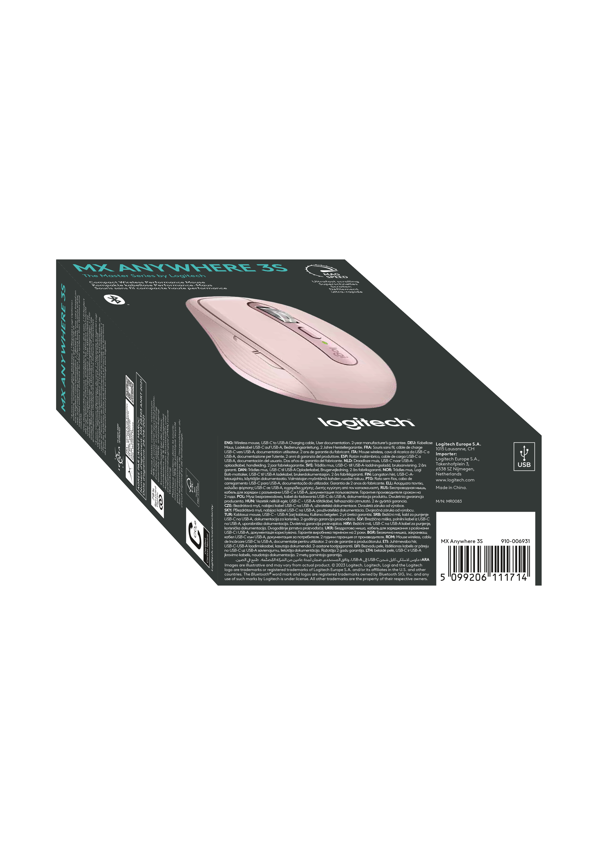 Logitech MX Anywhere 3S - Maus - optisch - 6