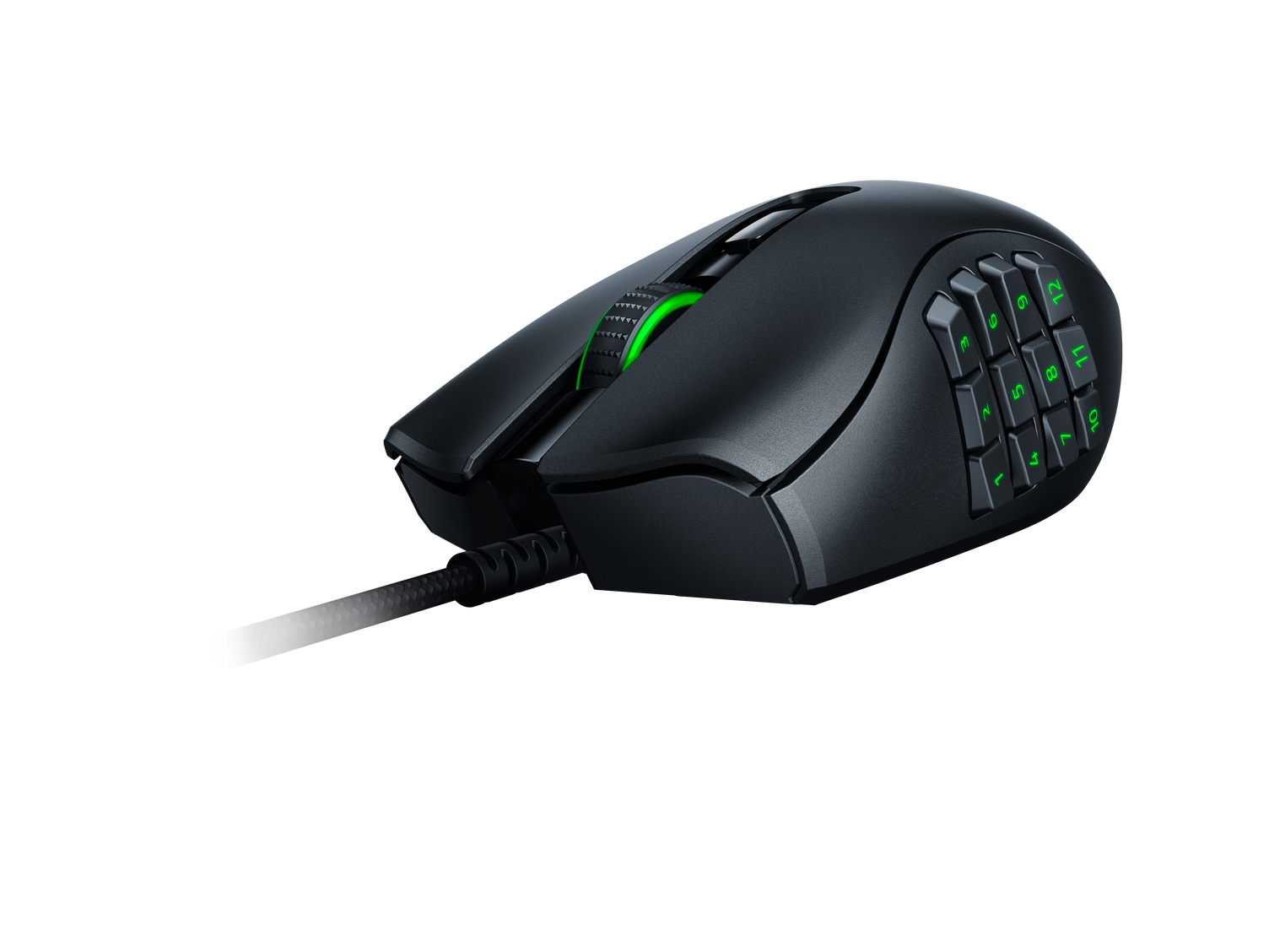 Razer Naga X, rechts, Optisch, USB Typ-A, 18000 DPI, Schwarz