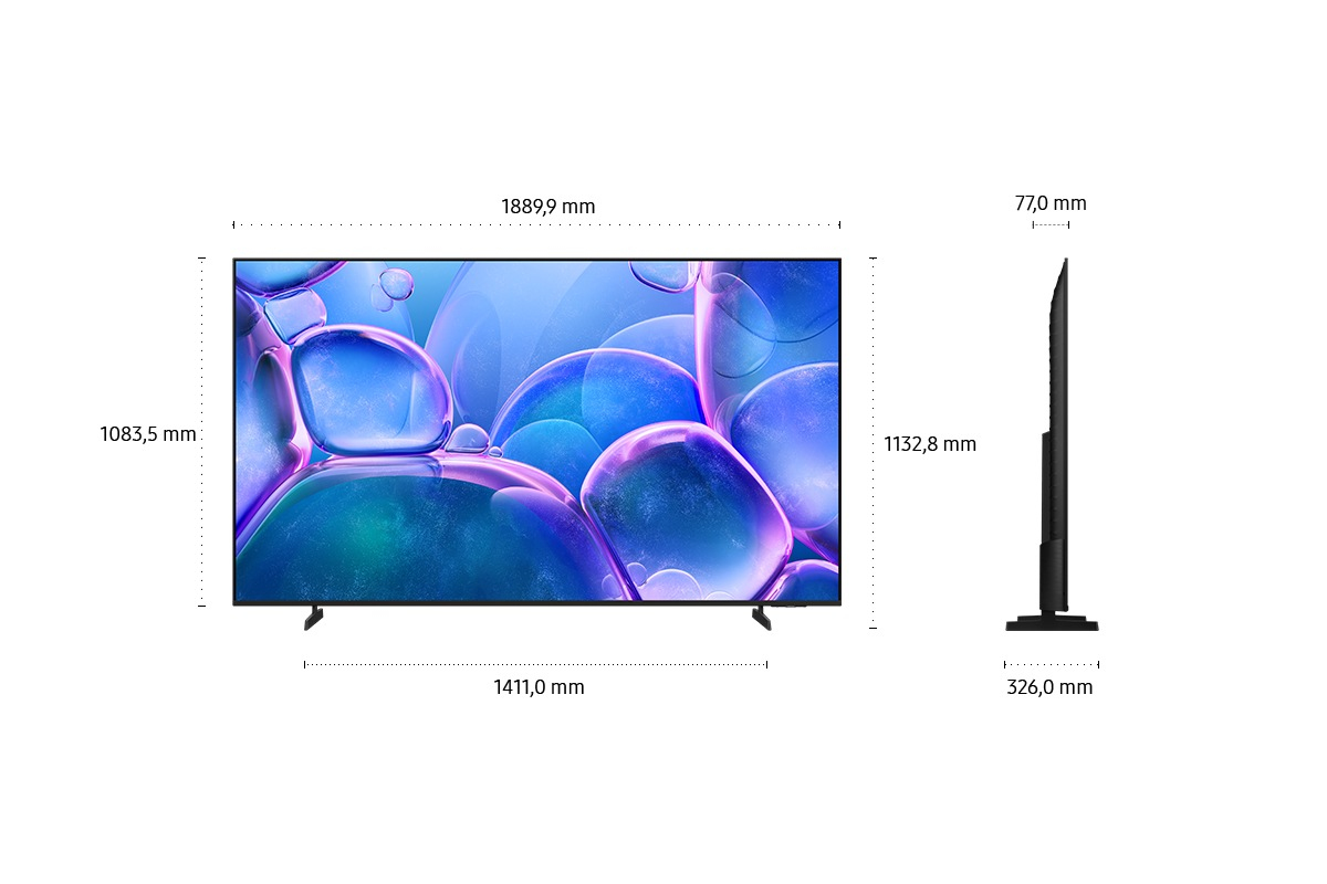 Samsung 85" Crystal UHD U7079F 4K Smart TV (2025), 2,16 m (85"), 3840 x 2160 Pixel, LED, Smart-TV, W