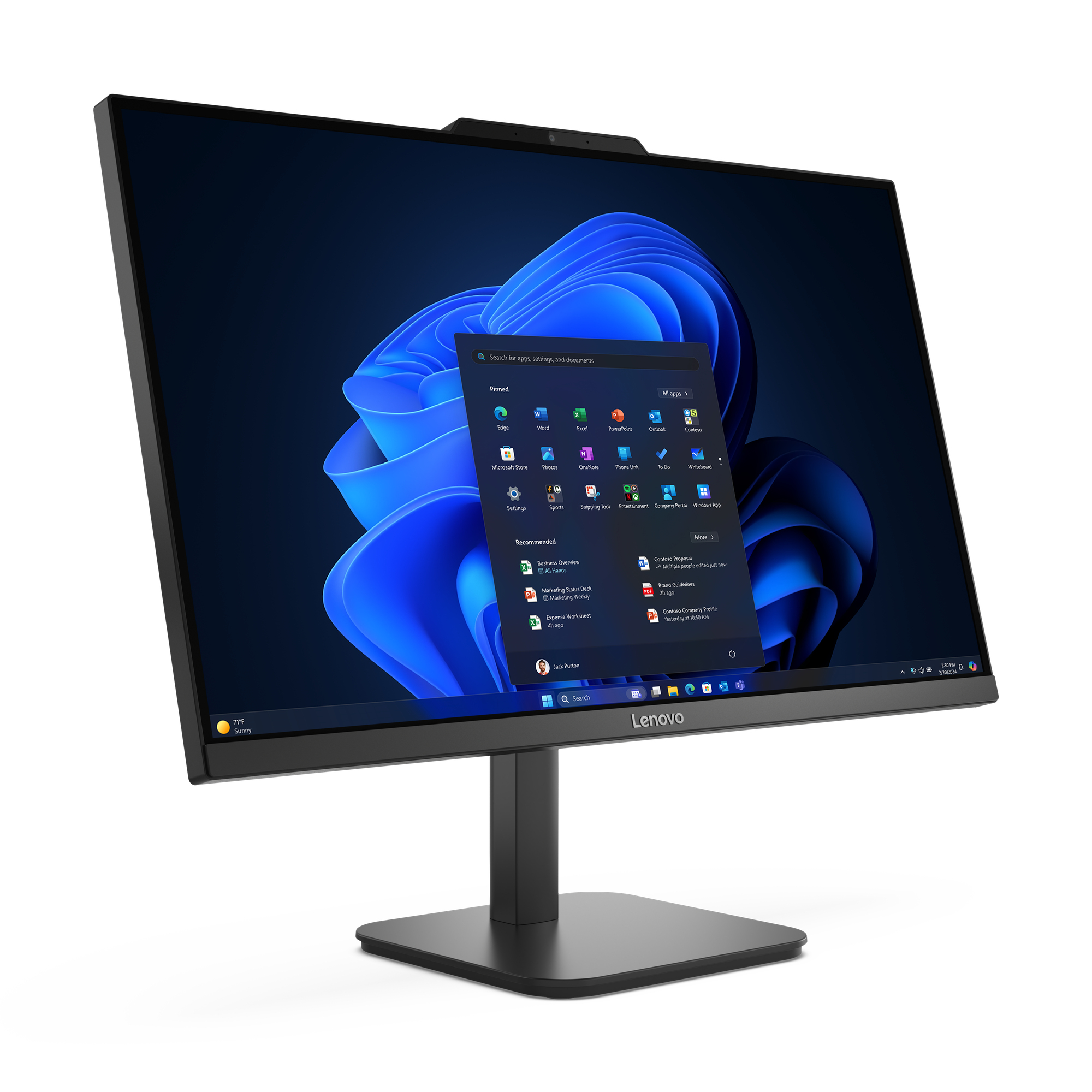 Lenovo V100 13JA - All-in-One (Komplettlösung) - Neigbarer Ständer - N-series N100 - RAM 16 GB - SSD