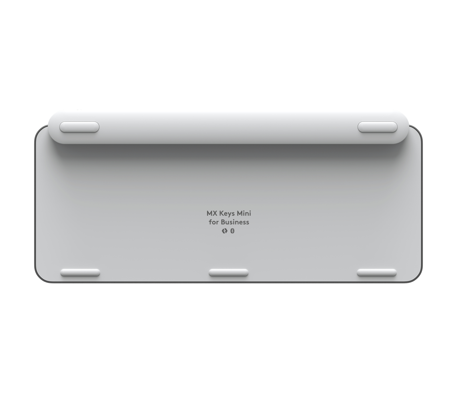 Logitech MX Keys Mini for Business Pale Gray, weiß/grau, LEDs weiß, Logi Bolt, USB/Bluetooth, DE