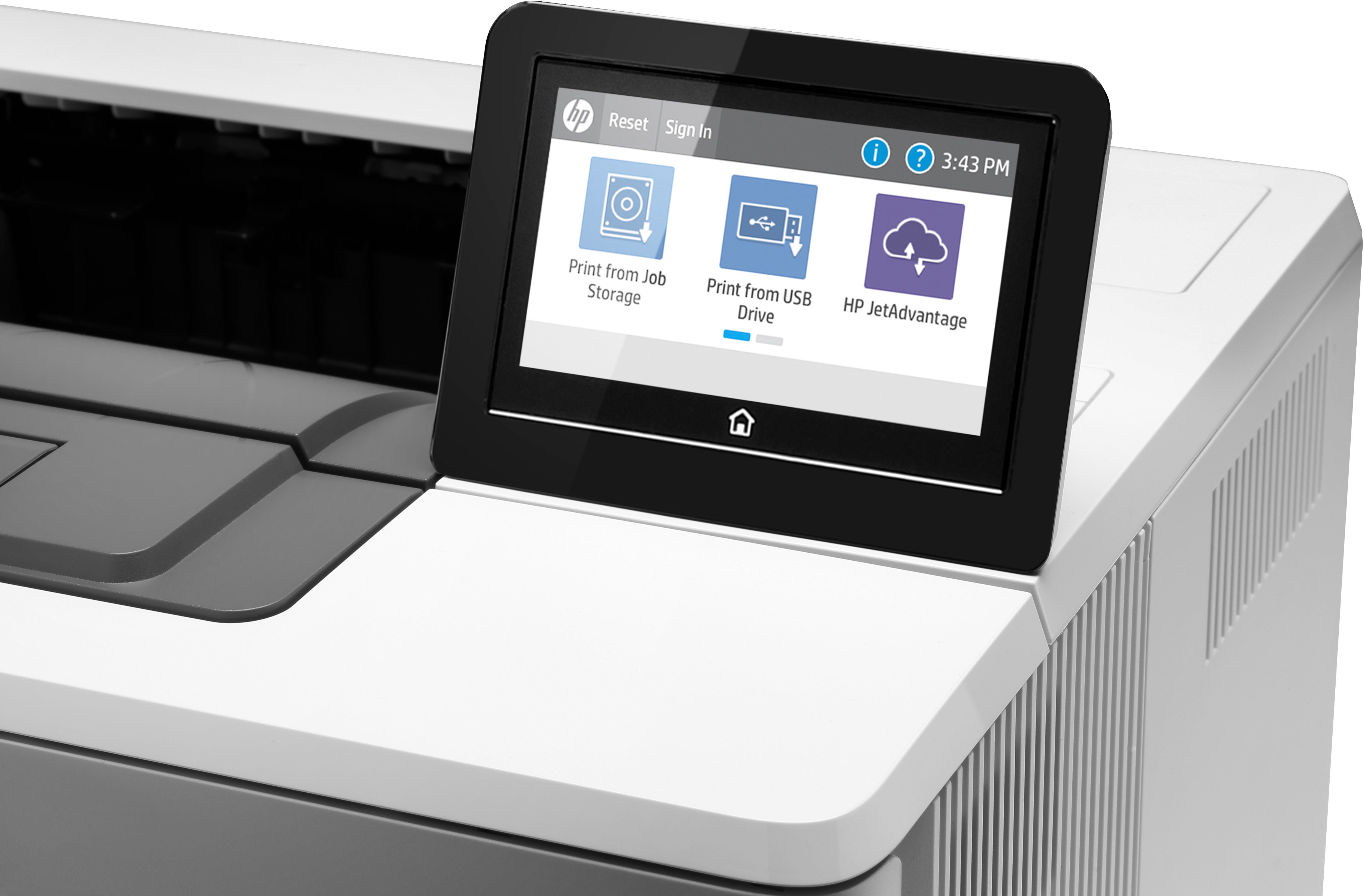HP LaserJet Managed E50145dn, Black and white, Drucker für Drucken, USB-Druck über Vorderseite; Beid