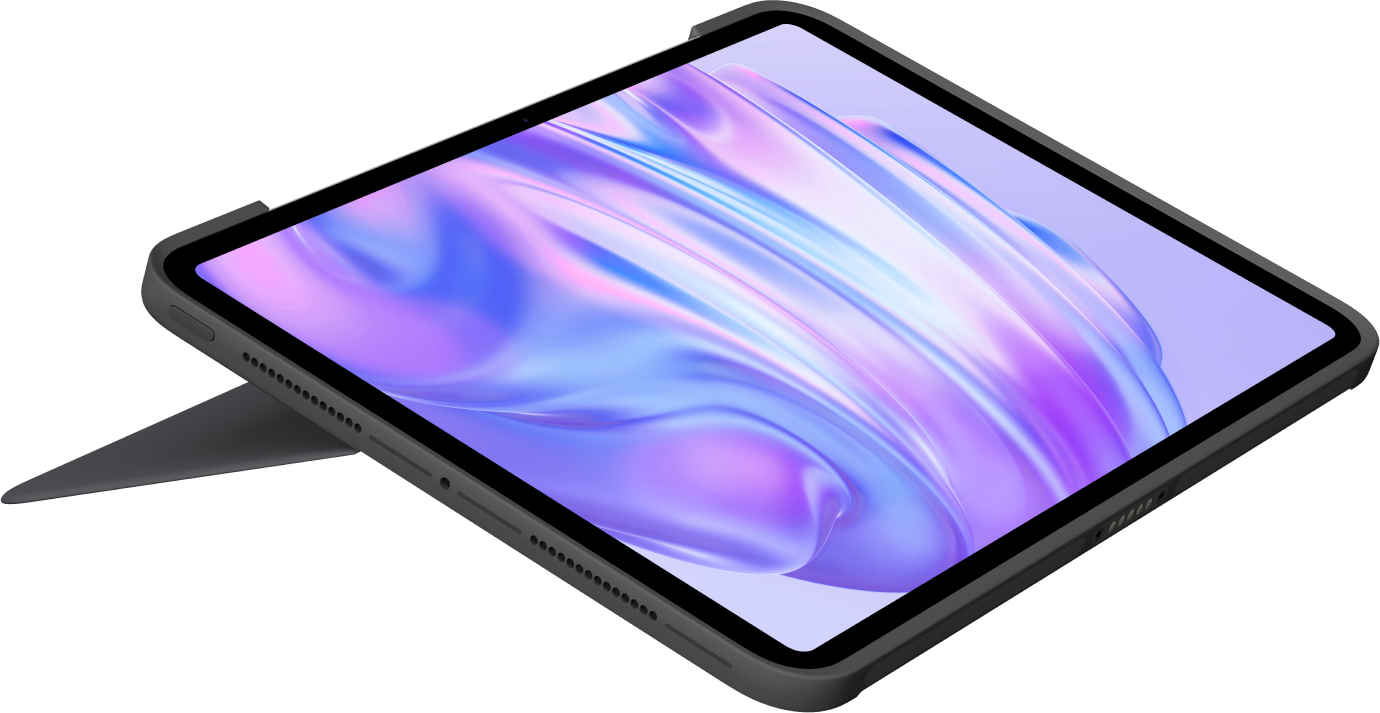 Logitech Combo Touch - Tastatur und Foliohülle - mit Trackpad - hinterleuchtet - Apple Smart connect