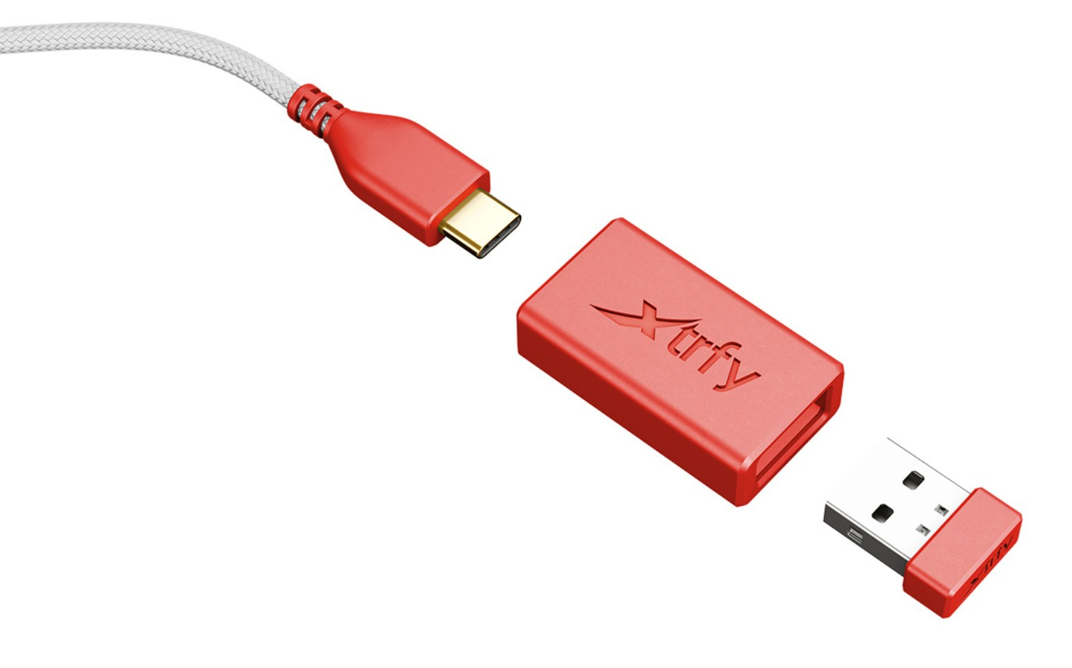 Cherry Xtrfy M8 - Maus - optisch - 5 Tasten - kabellos - 2.4 GHz - kabelloser Empfänger (USB)