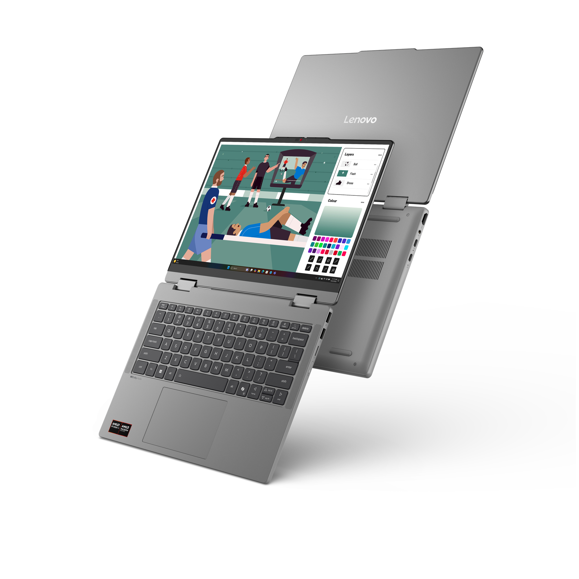 Lenovo IdeaPad 5 2-in-1 14AGP11 83UH - Flip-Design - AMD Ryzen AI 7 445 / 2 GHz - Win 11 Home - Rade