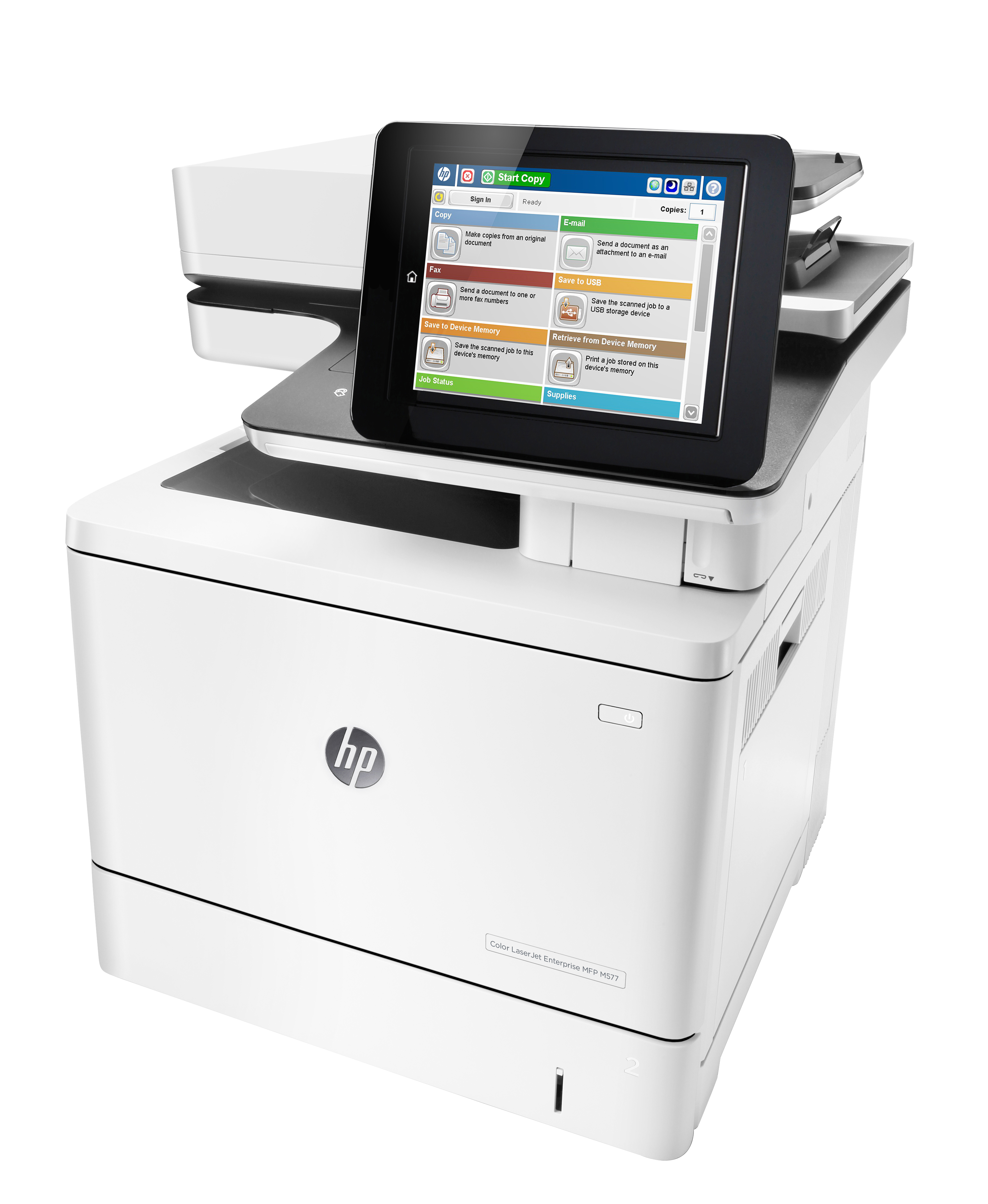 HP Color LaserJet Enterprise M577f MFP, Farbe, Drucker für Kleine &amp; mittelständische Unternehmen