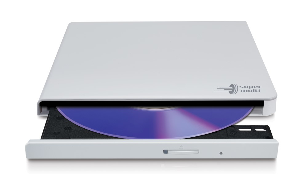 Hitachi-LG Data Storage GP57EW40 SlimLine weiß, USB 2.0, DVD / CD - Brenner