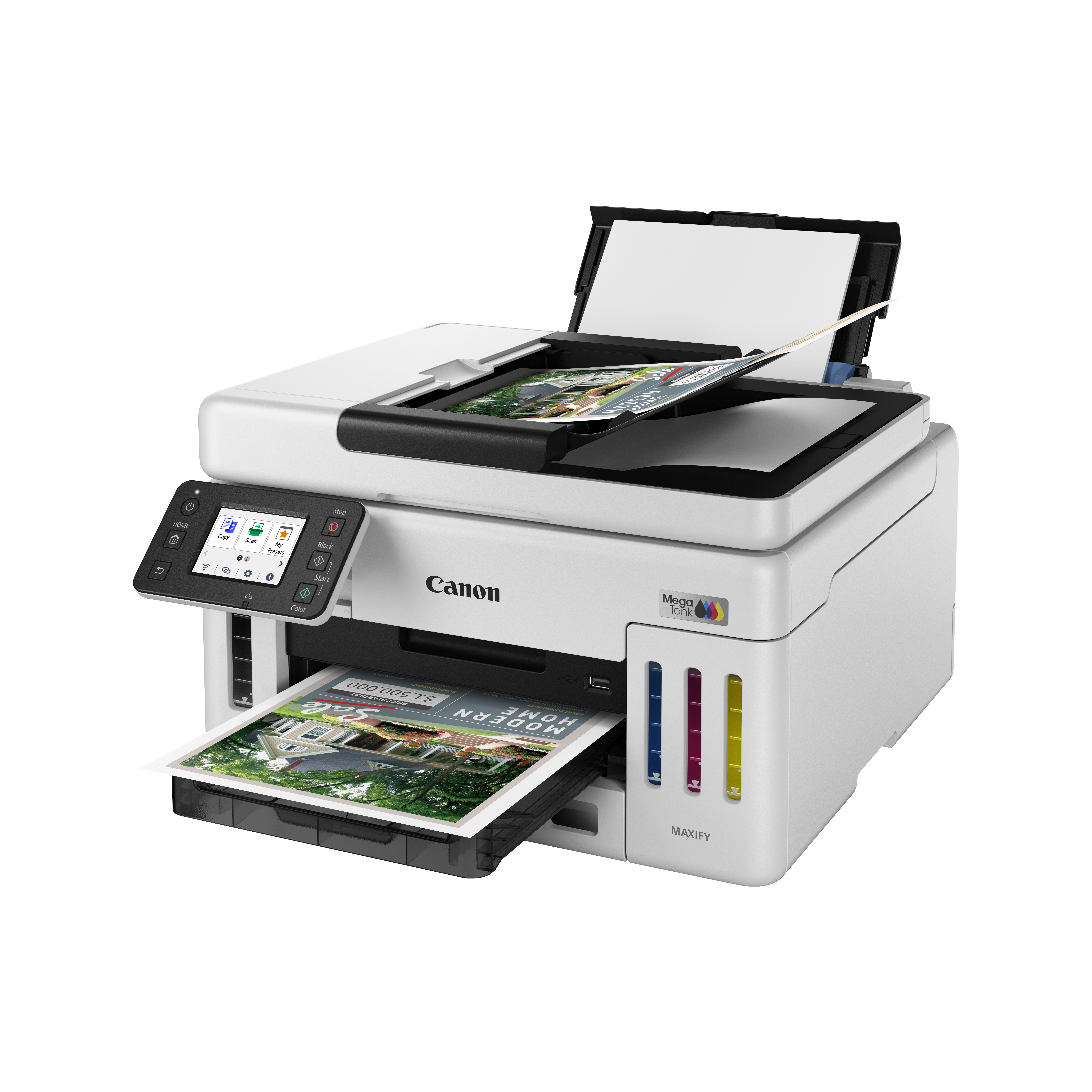Canon MAXIFY GX6150 MegaTank - Multifunktionsdrucker - Farbe - Tintenstrahl - CISS - Legal (216 x 35
