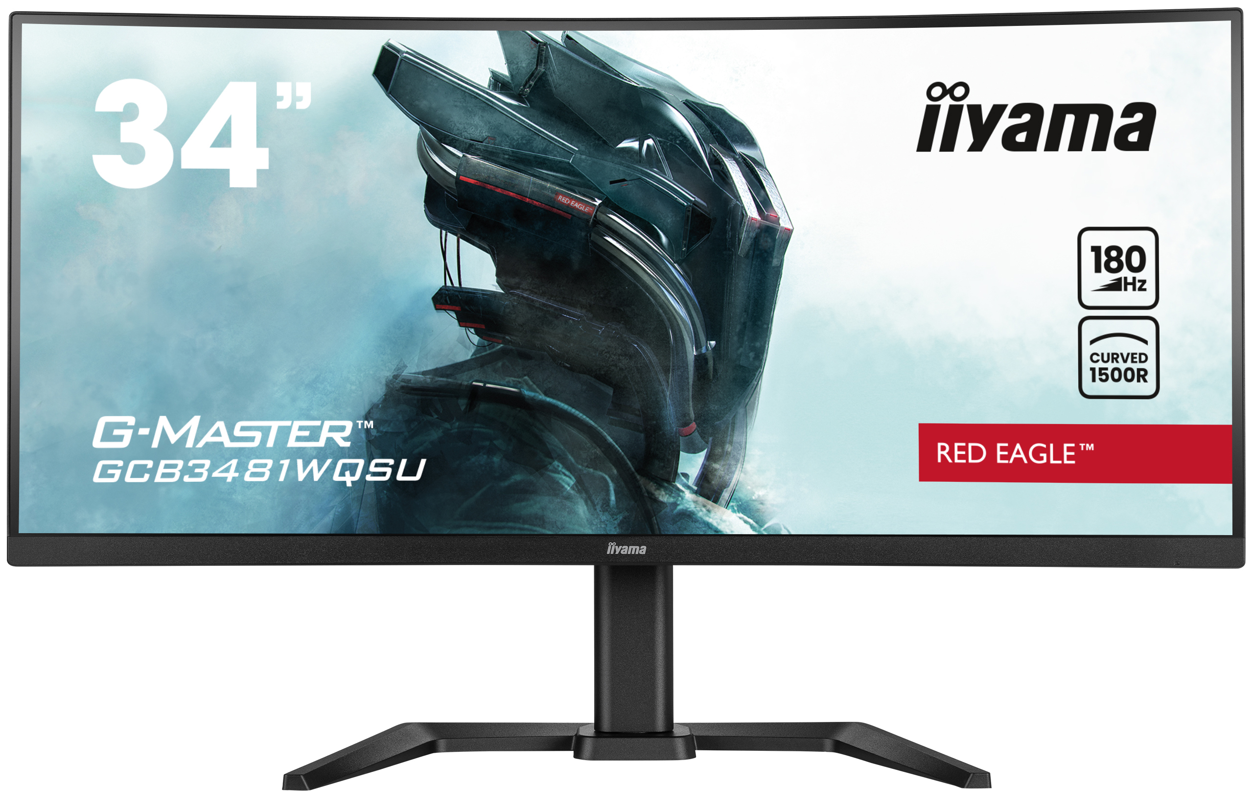 Iiyama G-MASTER Red Eagle GCB3481WQSU-B1 - LED-Monitor - Gaming - gebogen - 86.4 cm (34")