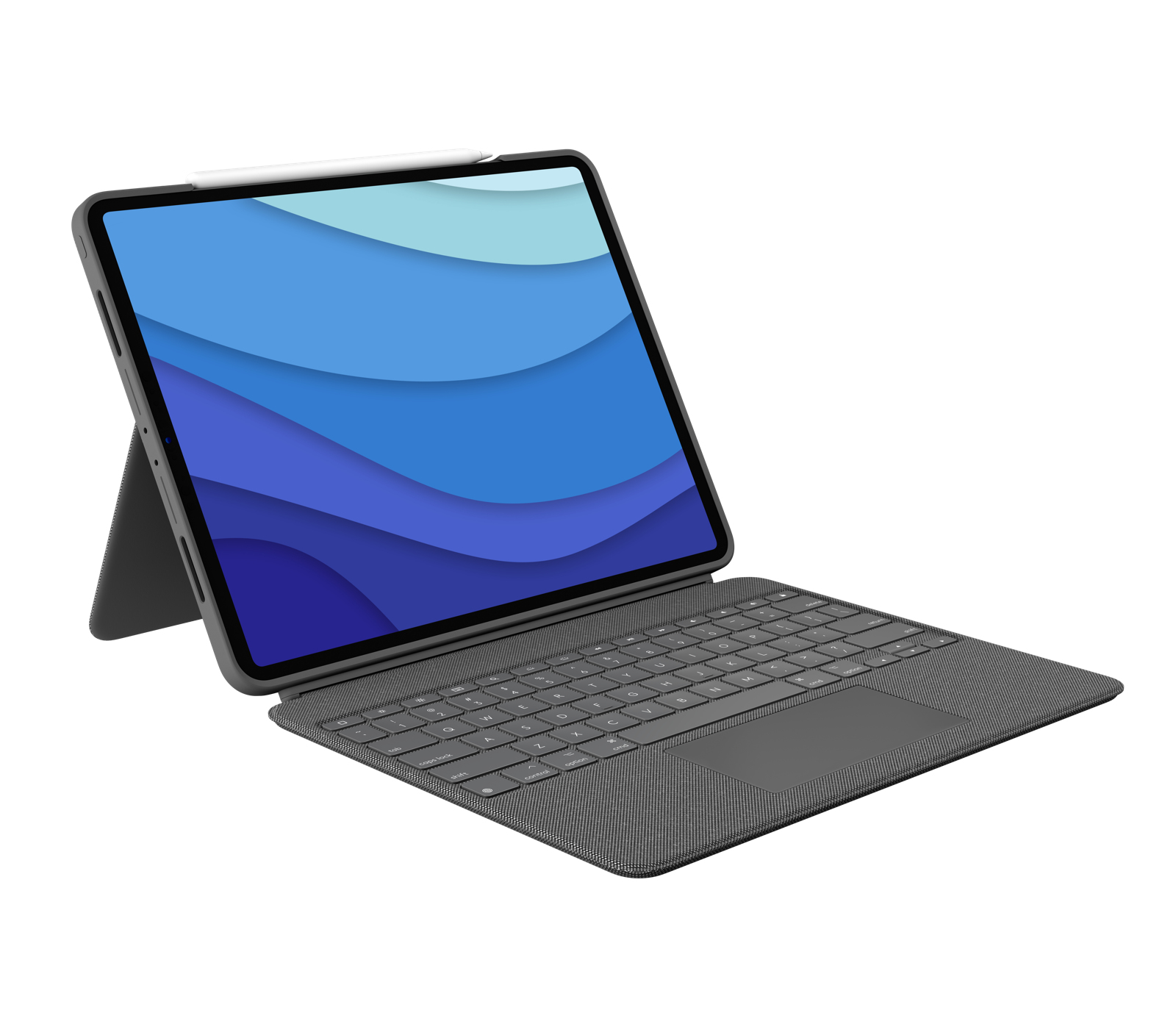 Logitech Combo Touch - Tastatur und Foliohülle - mit Trackpad - hintergrundbeleuchtet - Apple Smart