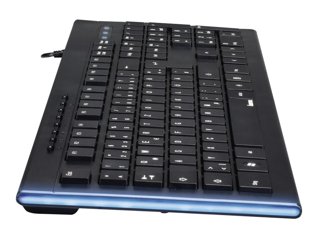 Hama "Anzano" - Tastatur - hinterleuchtet - USB