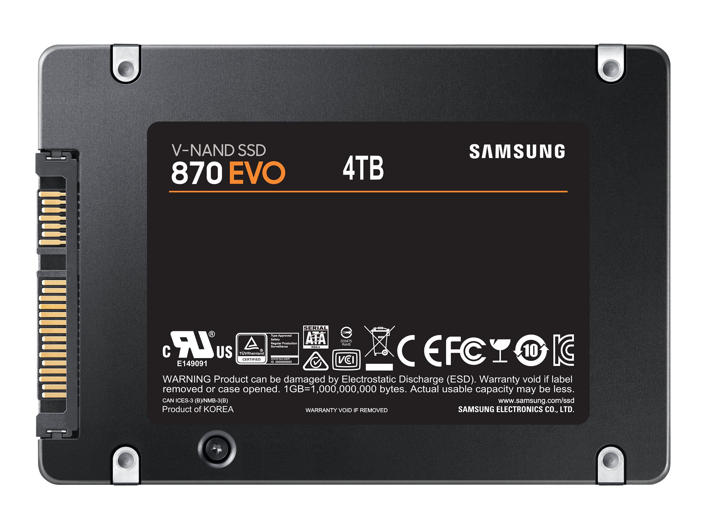 Samsung SSD 870 EVO 4TB, 2.5" / SATA 6Gb/s