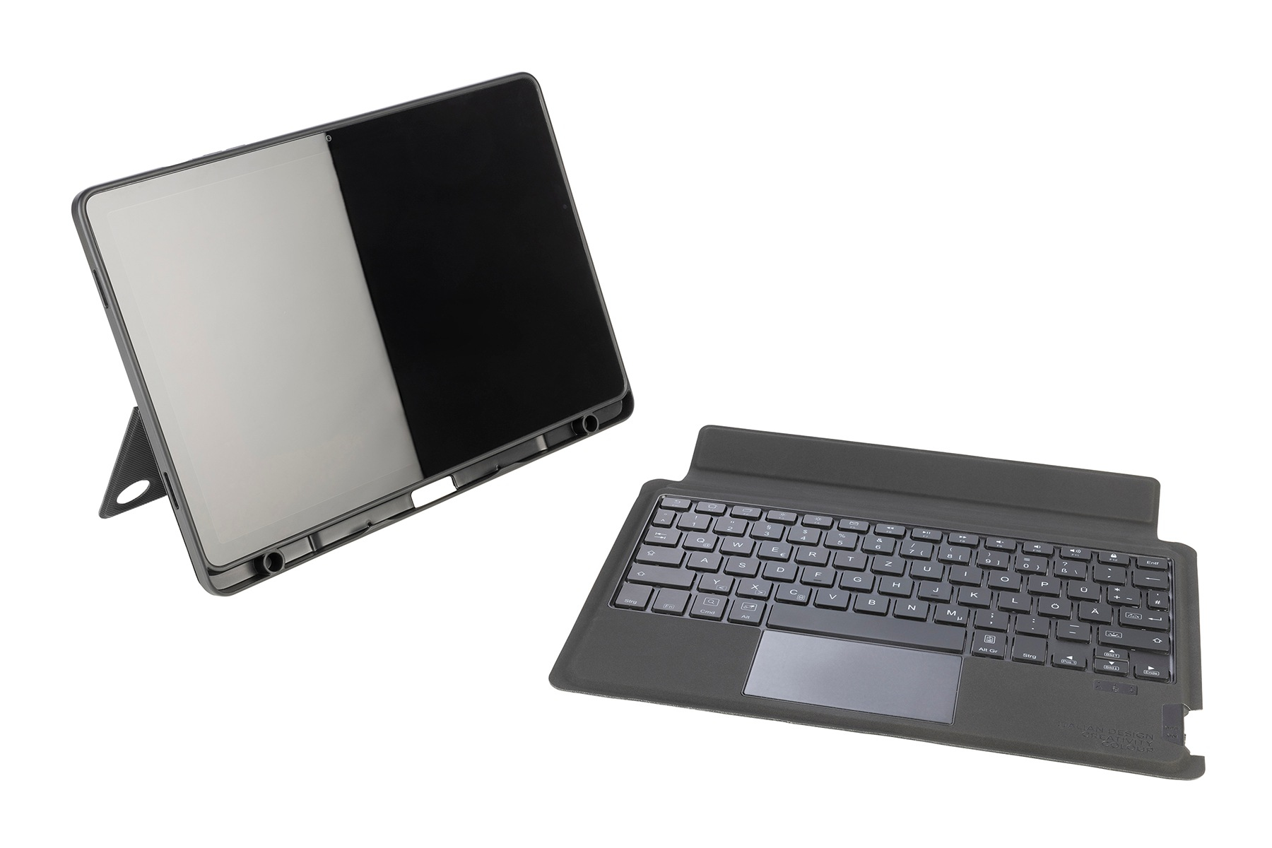 Samsung Tucano F-TUCBCKTABA9P - Tastatur und Foliohülle (Buch-Cover)