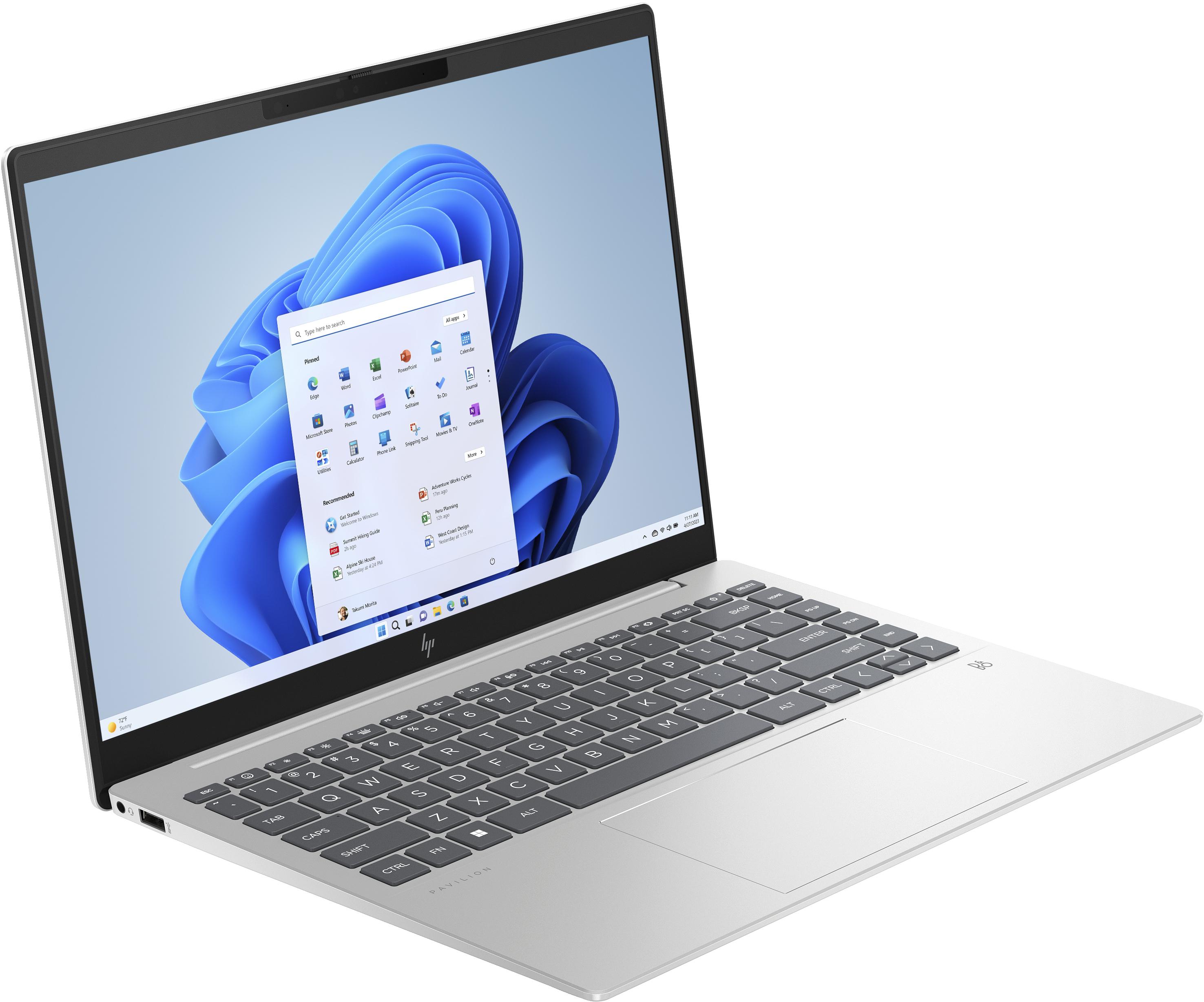 HP Pavilion Plus Laptop 14-ey0155ng - AMD Ryzen 5 7540U - Win 11 Home - Radeon 740M - 16 GB RAM - 51