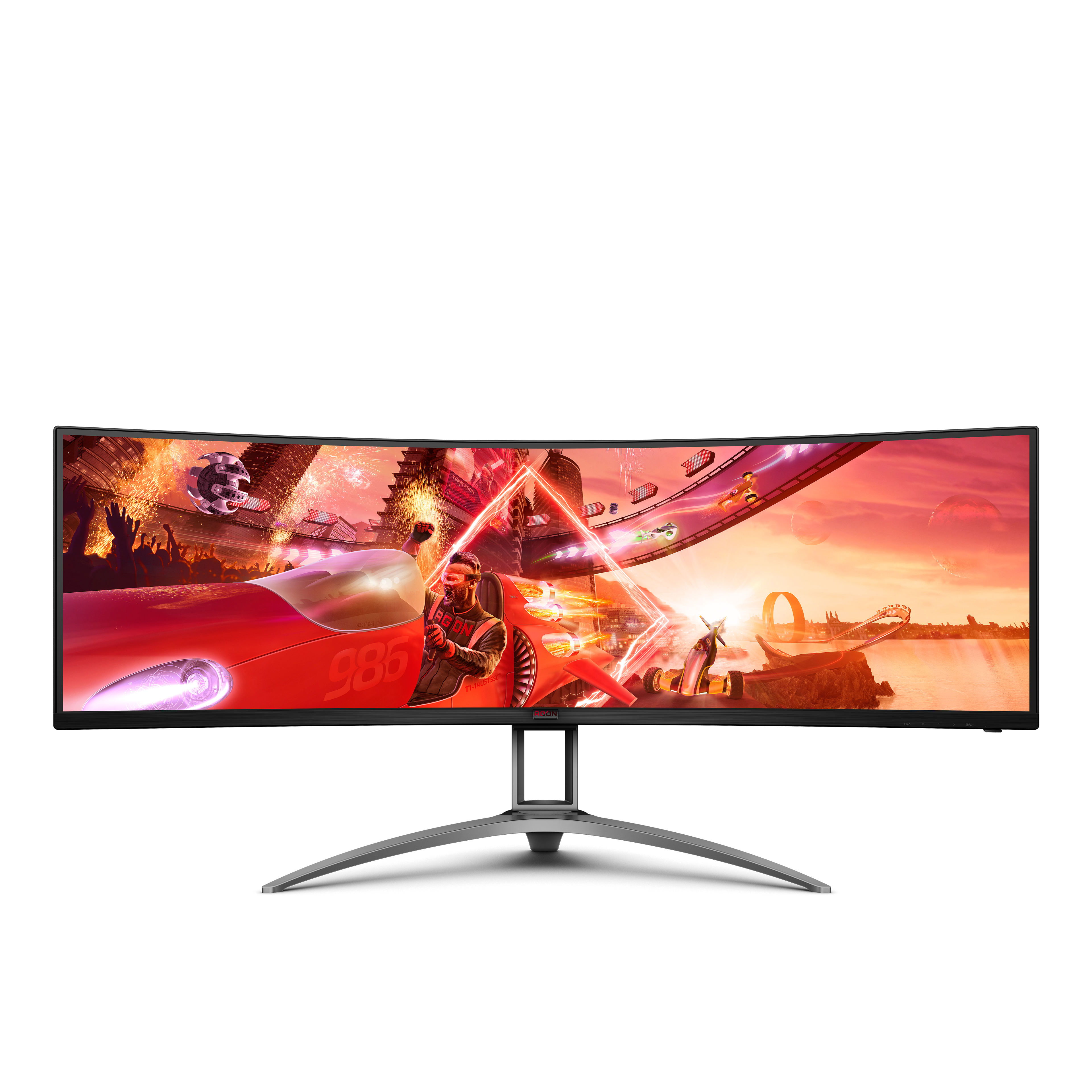 AOC Gaming AG493UCX2 - AGON Series - LED-Monitor - Gaming - gebogen - 124.5 cm (49")