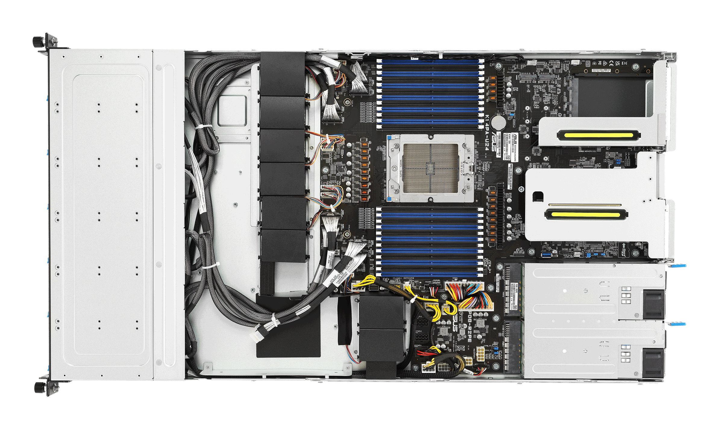 ASUS RS501A-E12-RS12U, LGA 6096, AMD, DDR5-SDRAM, 3 TB, 6400,5600 MHz, M.2,2.5