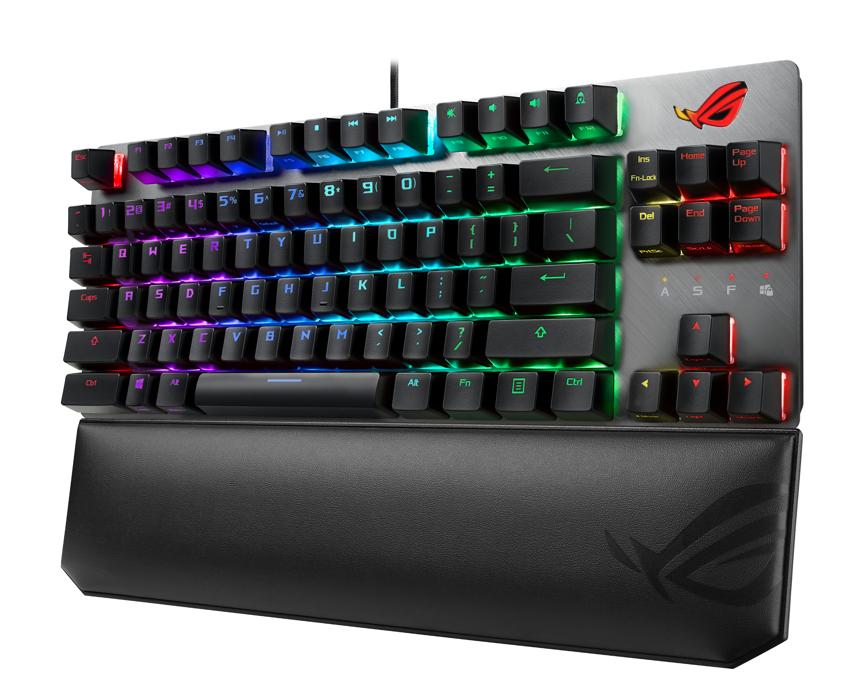 ASUS ROG Strix Scope NX TKL Deluxe, 80%, Kabelgebunden, USB, Mechanischer Switch, RGB-LED, Schwarz,