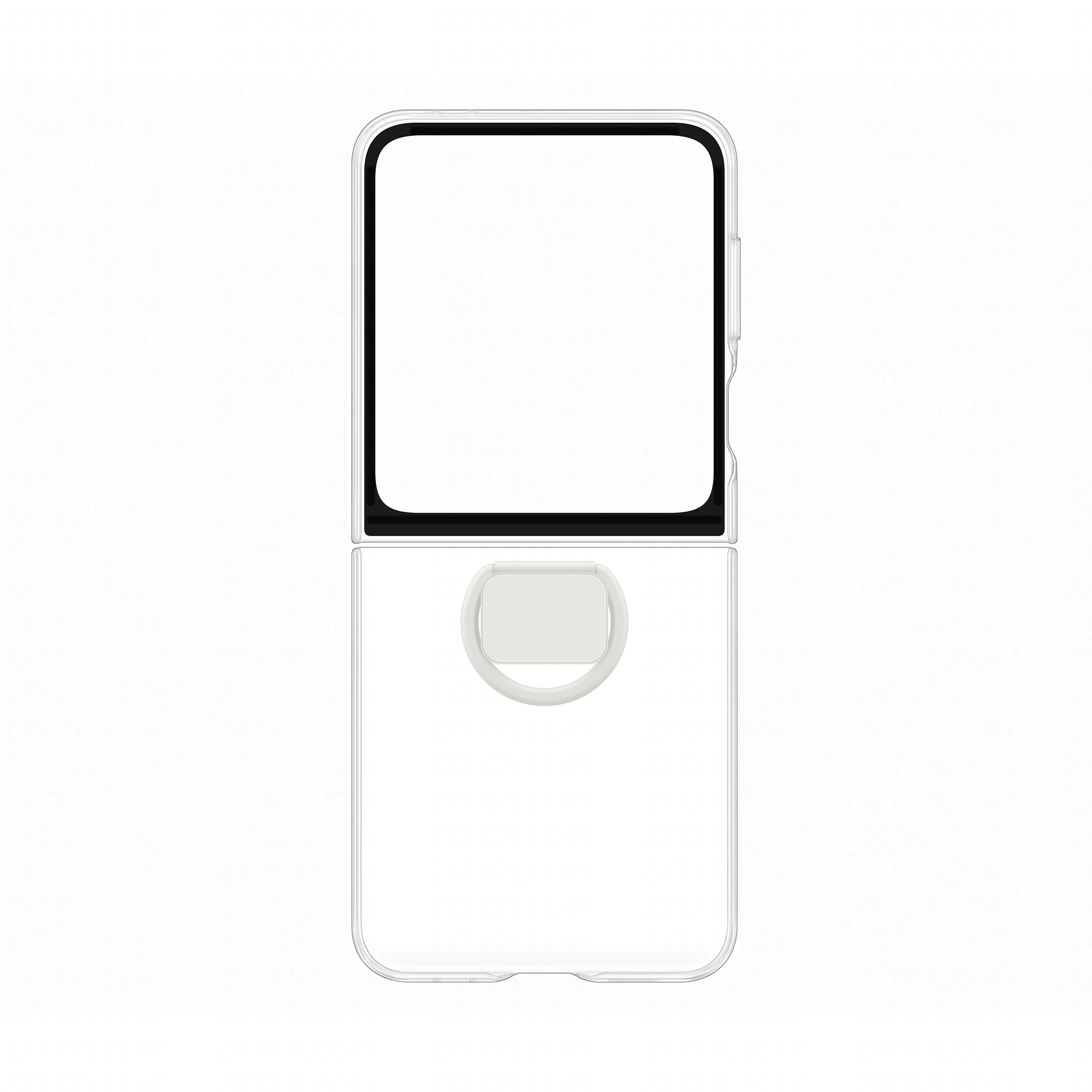 Samsung EF-QF741CTEGWW, Cover, Samsung, Galaxy Z Flip6, 17 cm (6.7"), Transparent