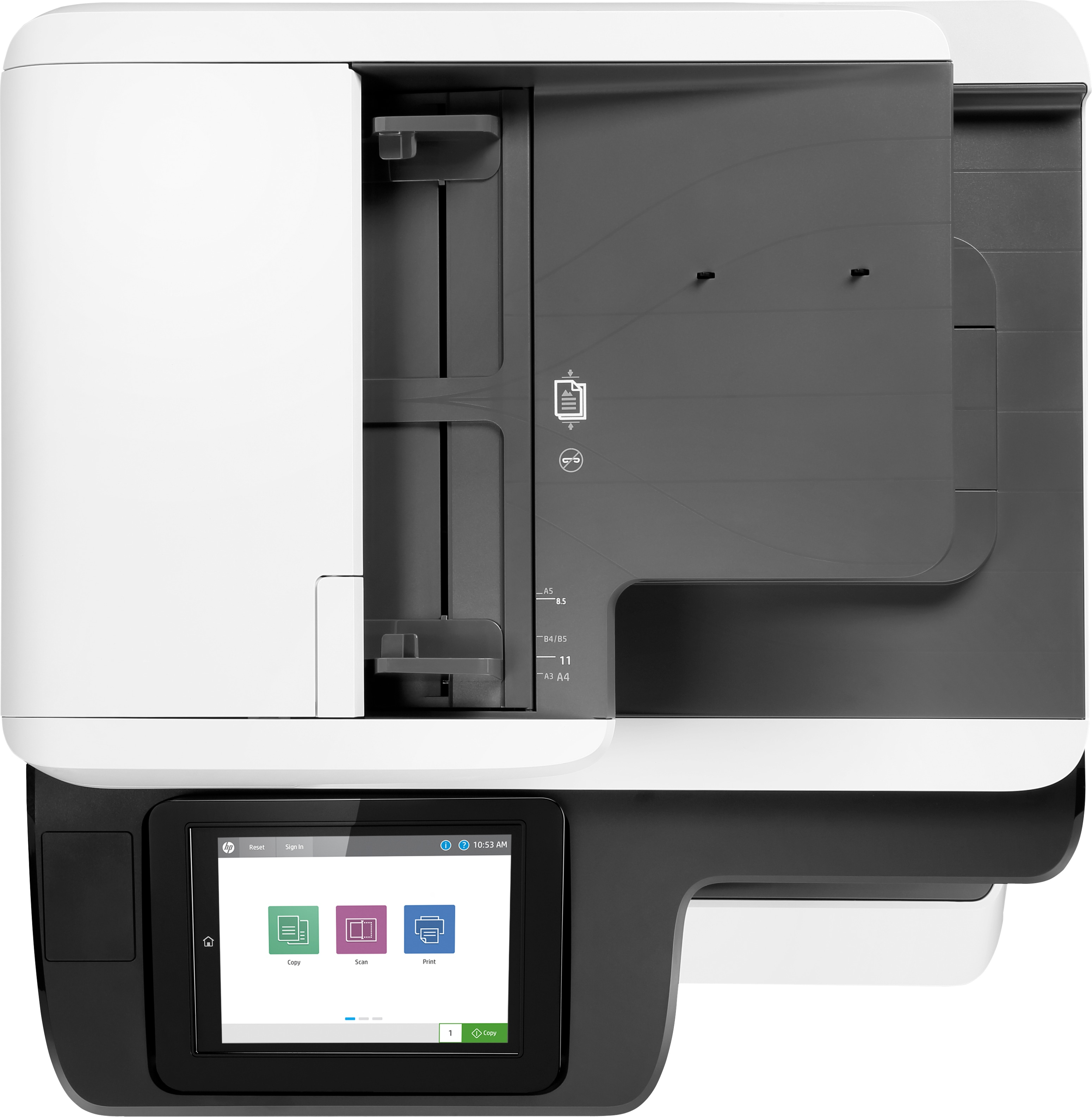 HP PageWide Enterprise Color MFP 780dn, Tintenstrahl, Farbdruck, 2400 x 1200 DPI, A3, Direktdruck, W