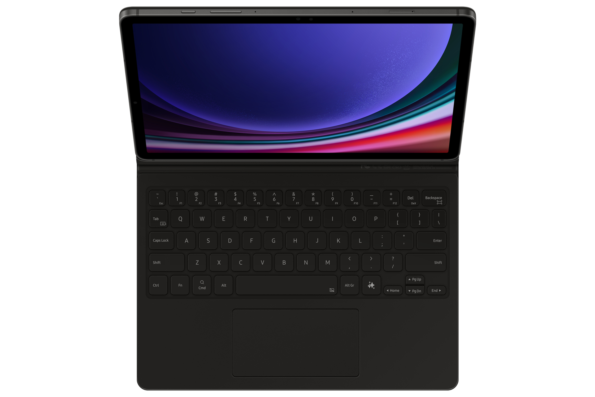 Samsung EF-DX725 - Tastatur und Foliohülle (Buch-Cover) - mit Touchpad