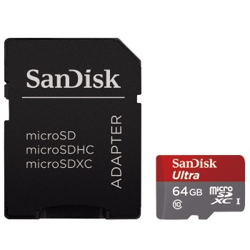 SanDisk Ultra - Flash-Speicherkarte (microSDXC-an-SD-Adapter