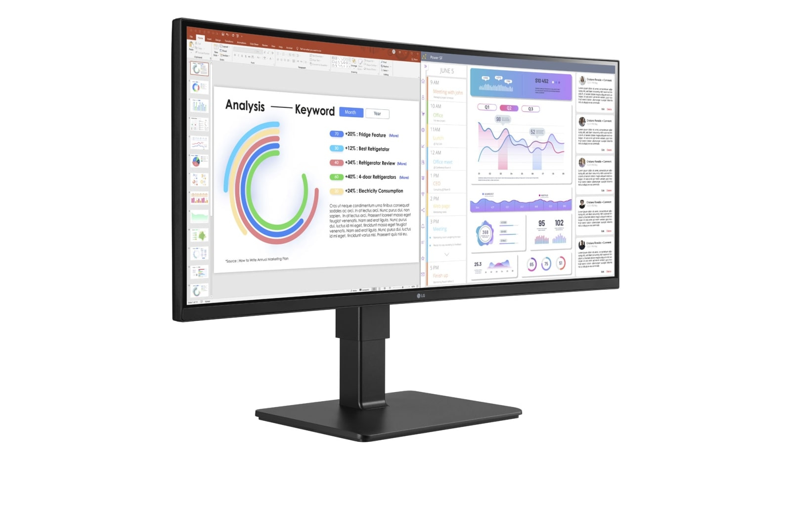 LG UltraWide 34BQ77QB-B - LED-Monitor - gebogen - 86.72 cm (34")
