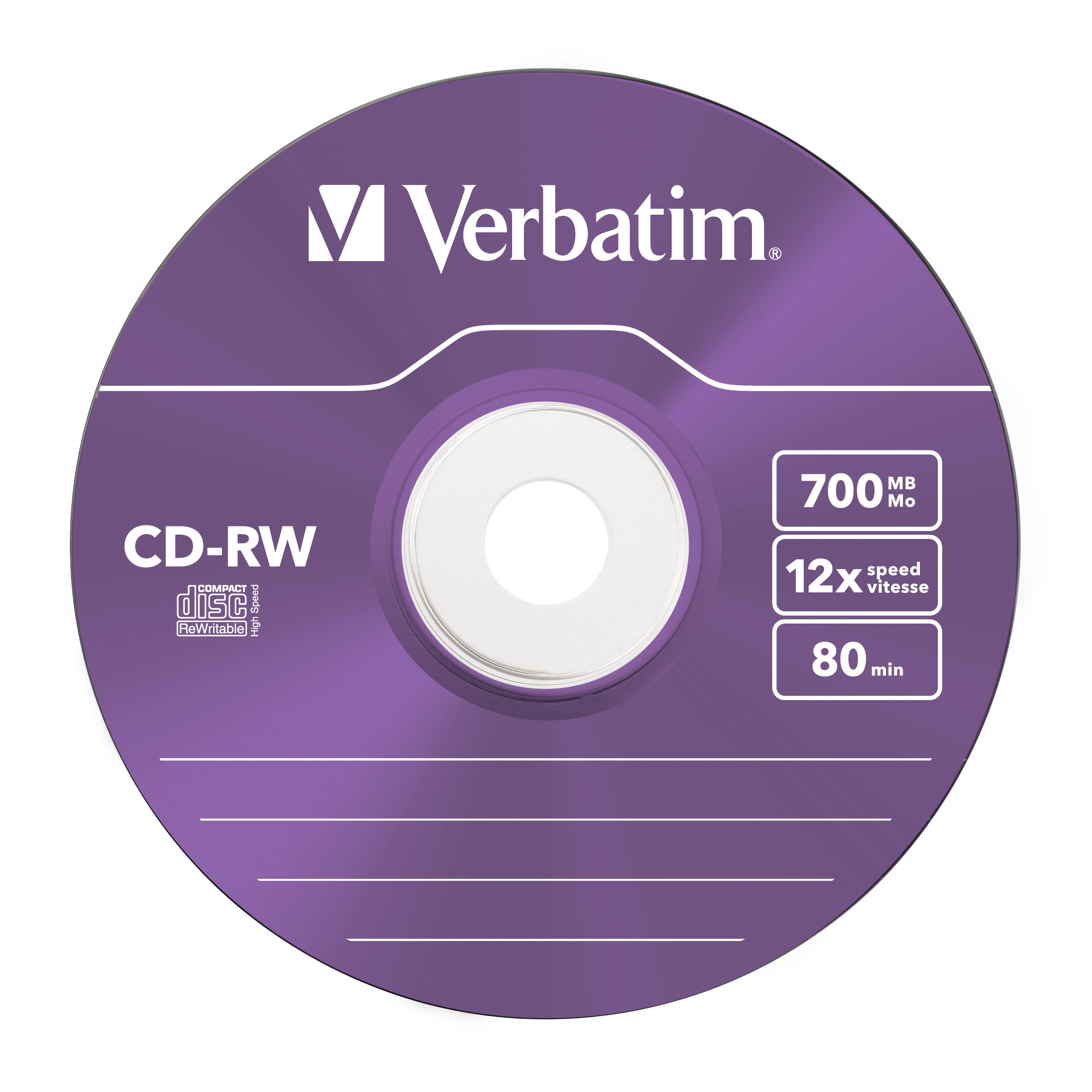 Verbatim DataLifePlus Hi-Speed - 5 x CD-RW - 700 MB (80 Min)