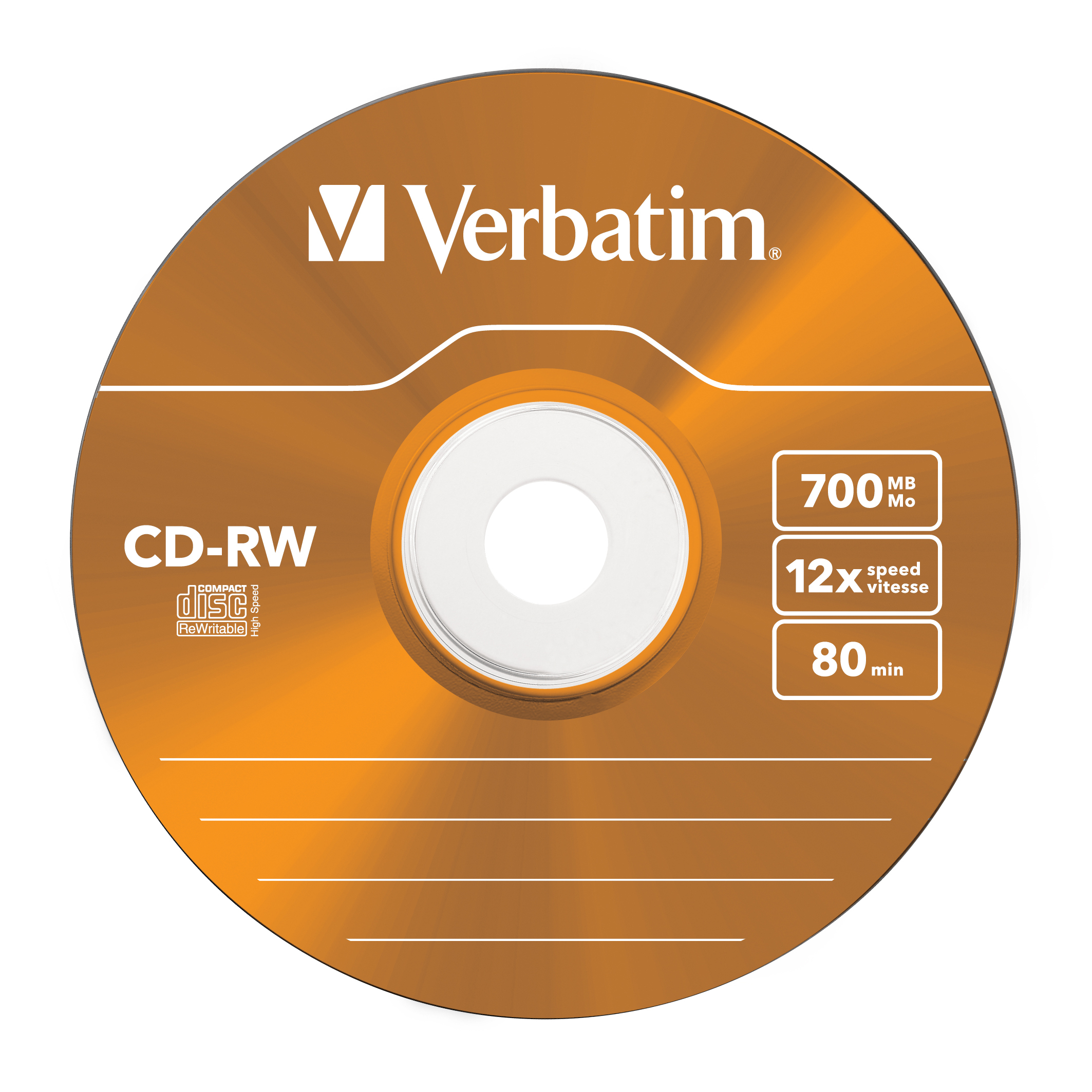 Verbatim DataLifePlus Hi-Speed - 5 x CD-RW - 700 MB (80 Min)