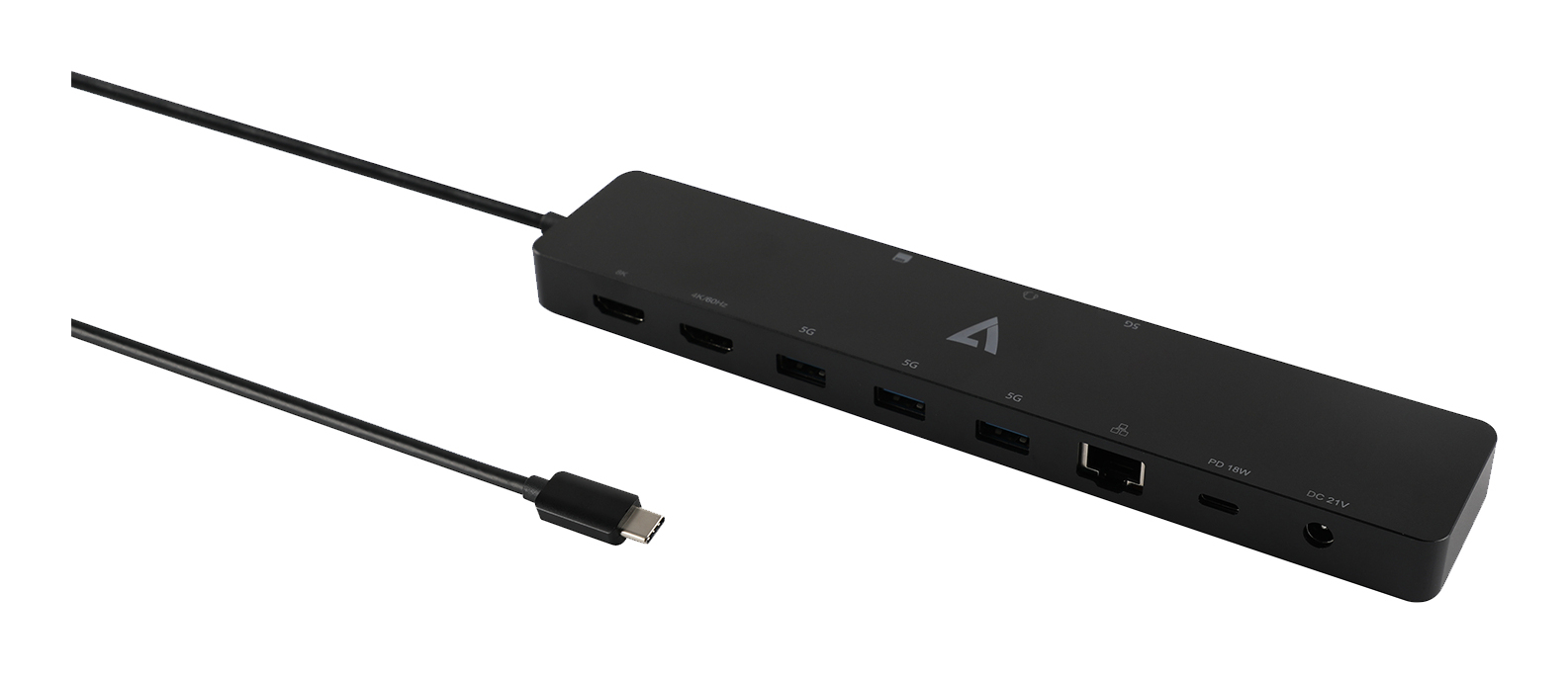 V7 DOCKUCPT2D - Dockingstation - für Notebook, Smartphone, Tablet
