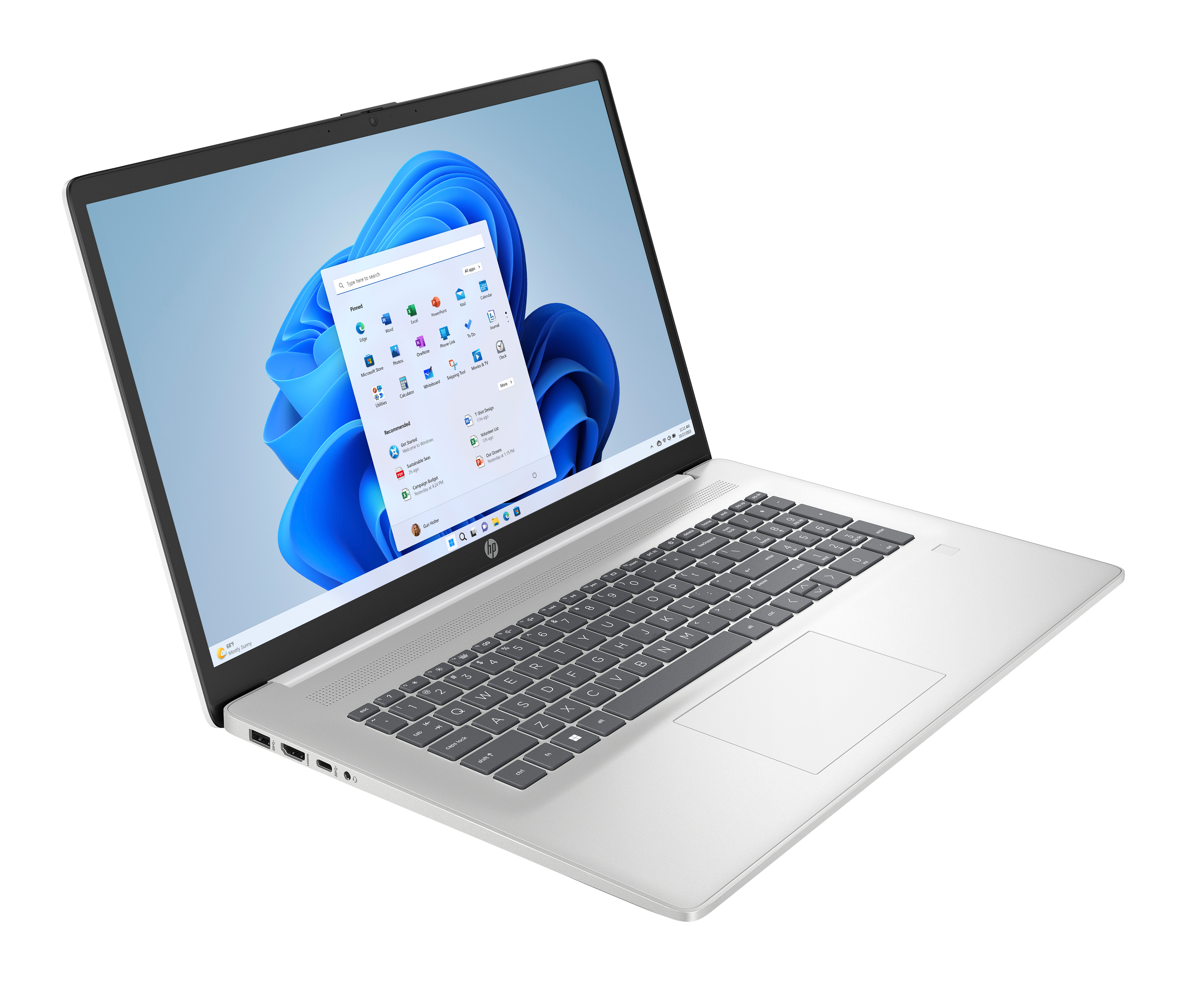 HP 17-cp2561ng, AMD Ryzen? 5, 2,8 GHz, 43,9 cm (17.3"), 1920 x 1080 Pixel, 8 GB, 512 GB