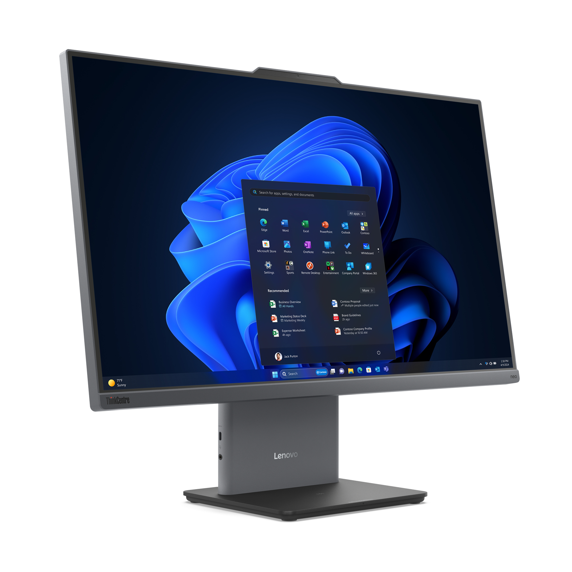 Lenovo ThinkCentre neo 50a 27 Gen 5 - AiO, 27" FHD, Core i7-13620H, 16GB RAM, 512GB SSD, Win11 Pro