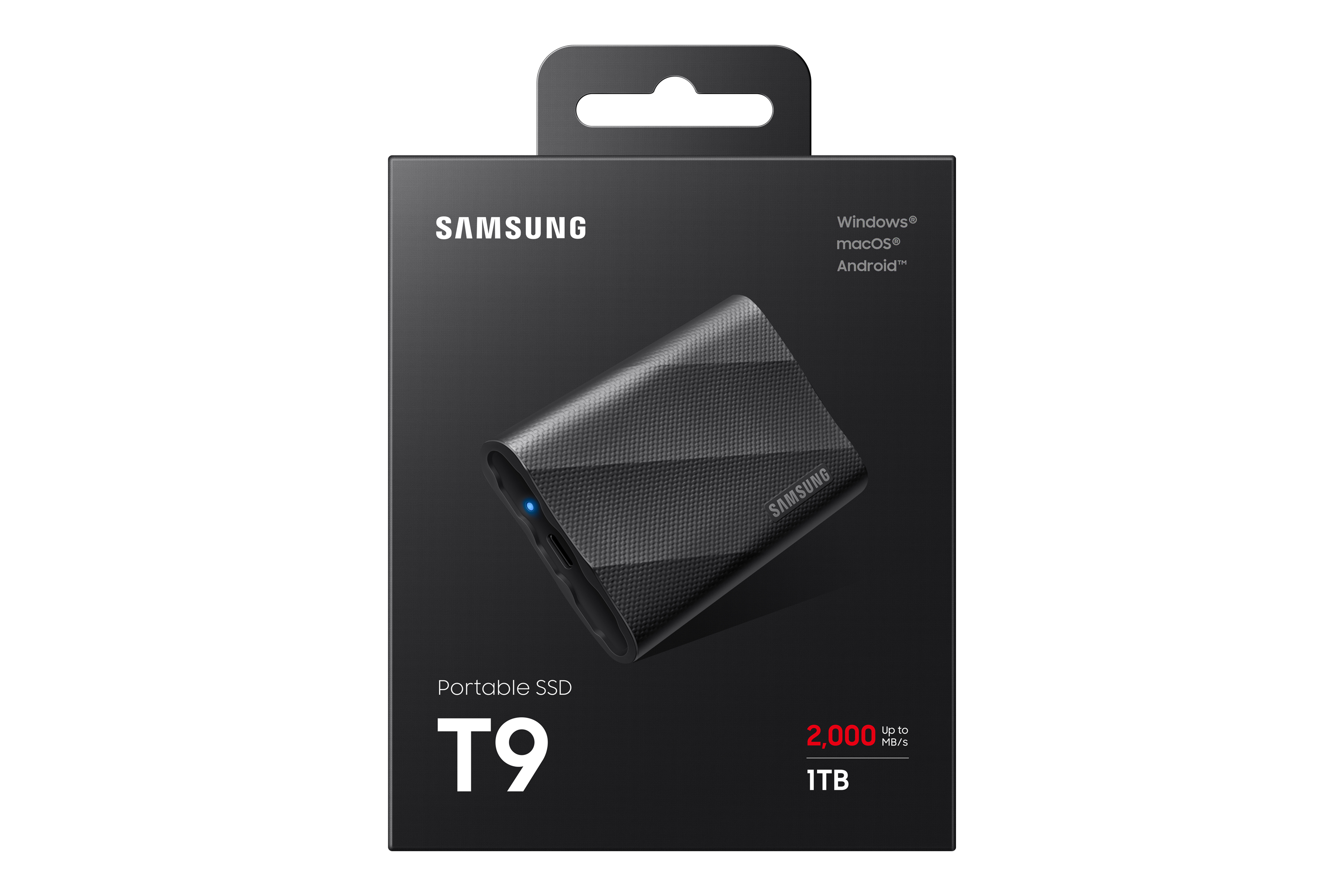 Samsung Portable SSD T9 schwarz 1TB, USB-C 3.2