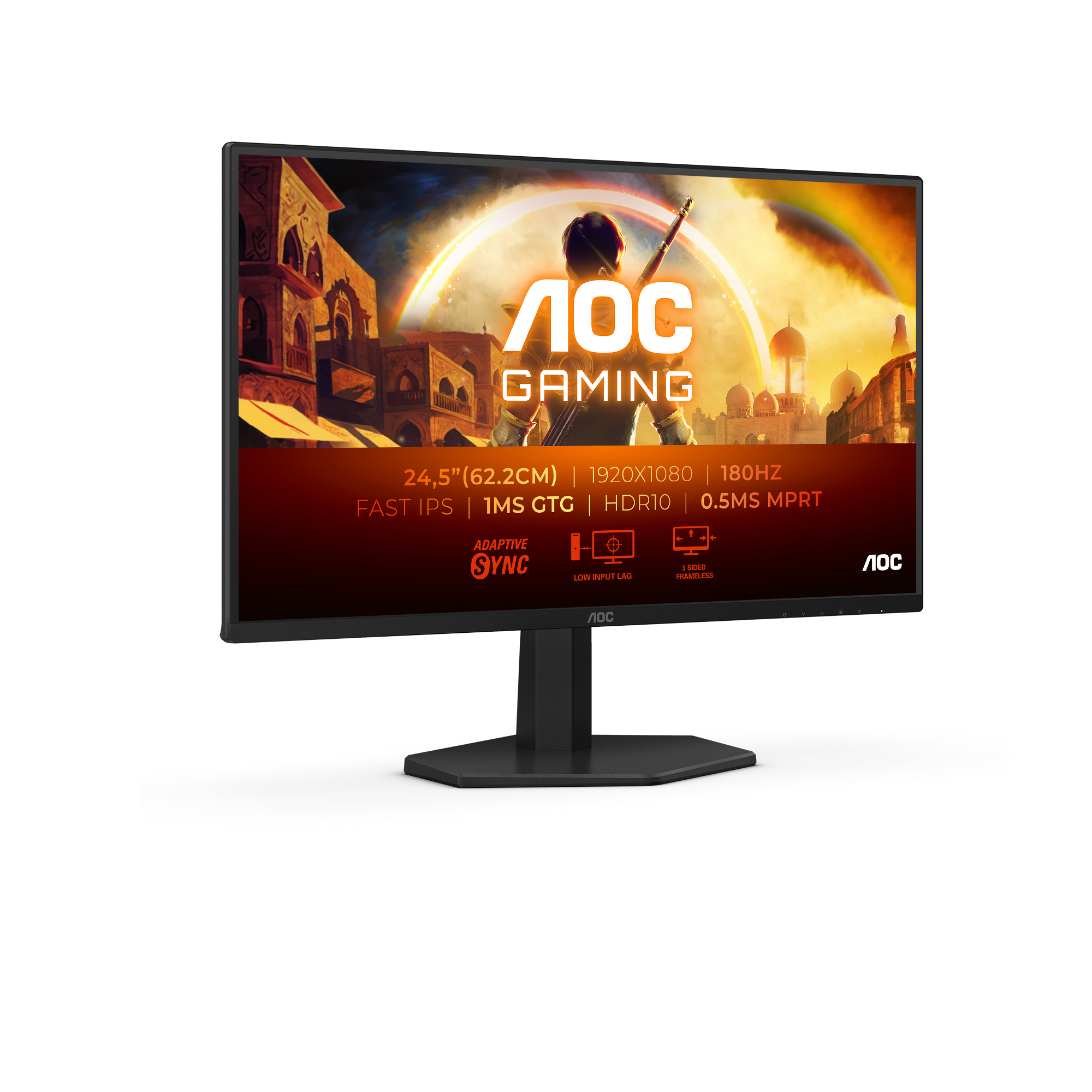 AOC 25G42E Monitor 62.2cm (24.5") Full HD, IPS, 1ms, HDMI, Displayport