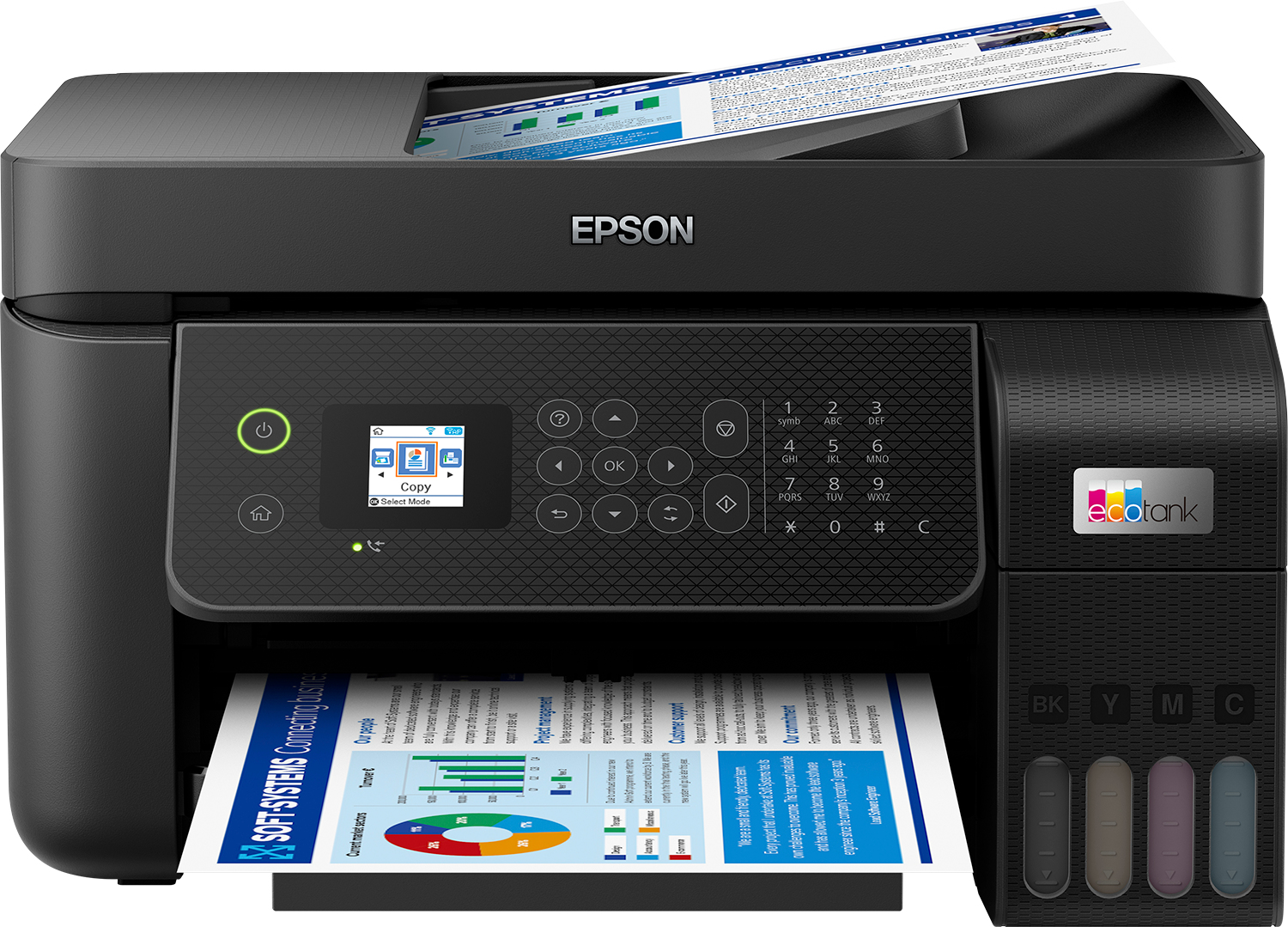 Epson EcoTank ET-4800 - Multifunktionsdrucker - Farbe - Tintenstrahl - wiederbefüllbar - A4 (Medien)