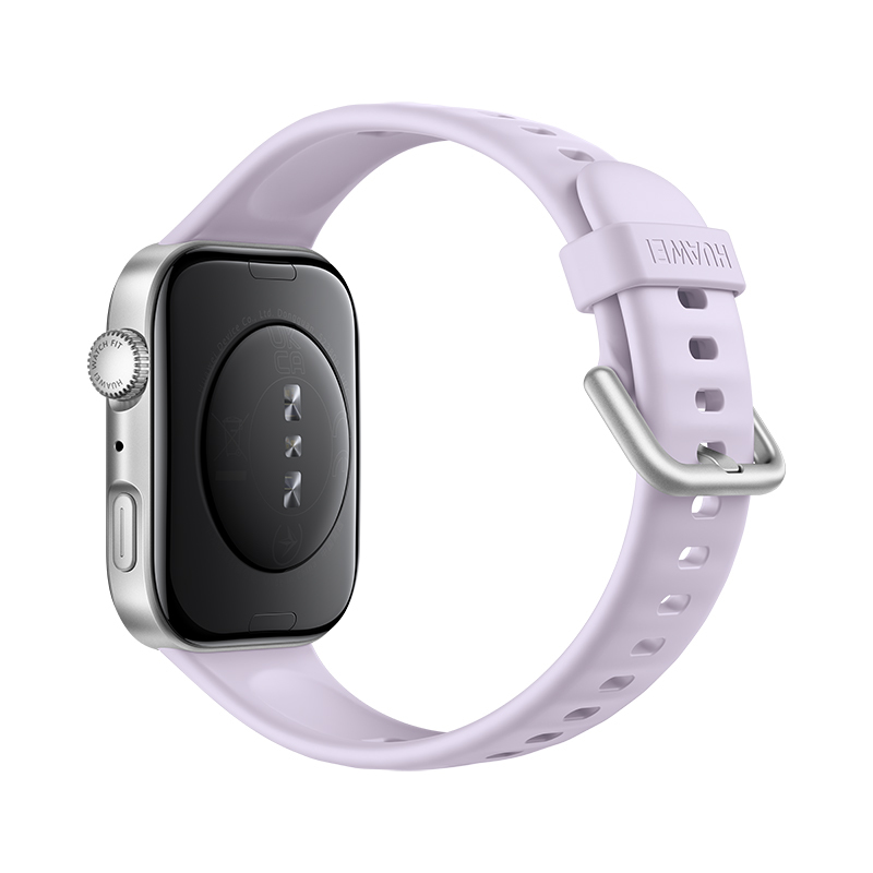 Huawei Watch Fit 4 - Aluminiumlegierung - intelligente Uhr mit Riemen - Flouroelastomer - Lila - Han