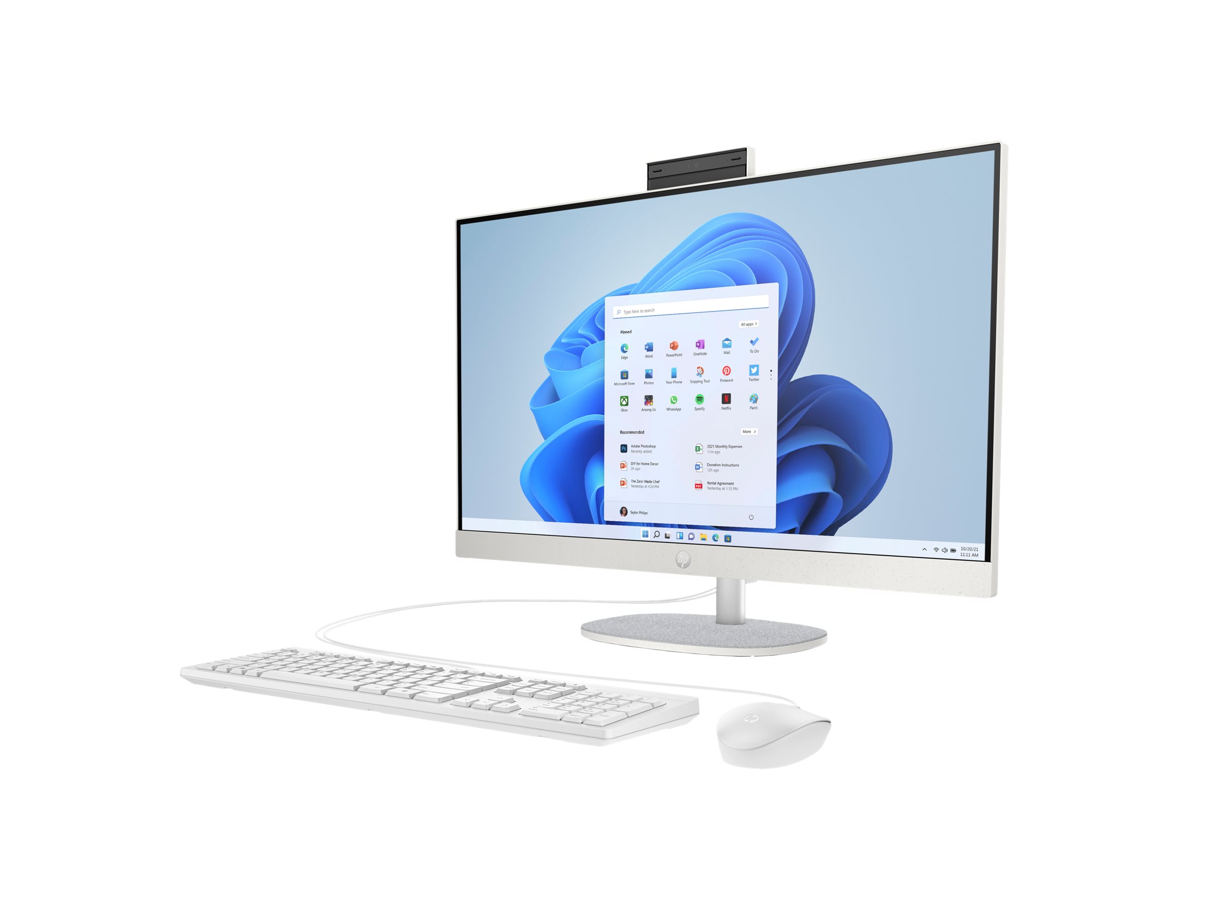HP 27-cr0471ng - All-in-One (Komplettlösung) - Ryzen 7 7730U - RAM 16 GB - SSD 512 GB - NVMe - Radeo