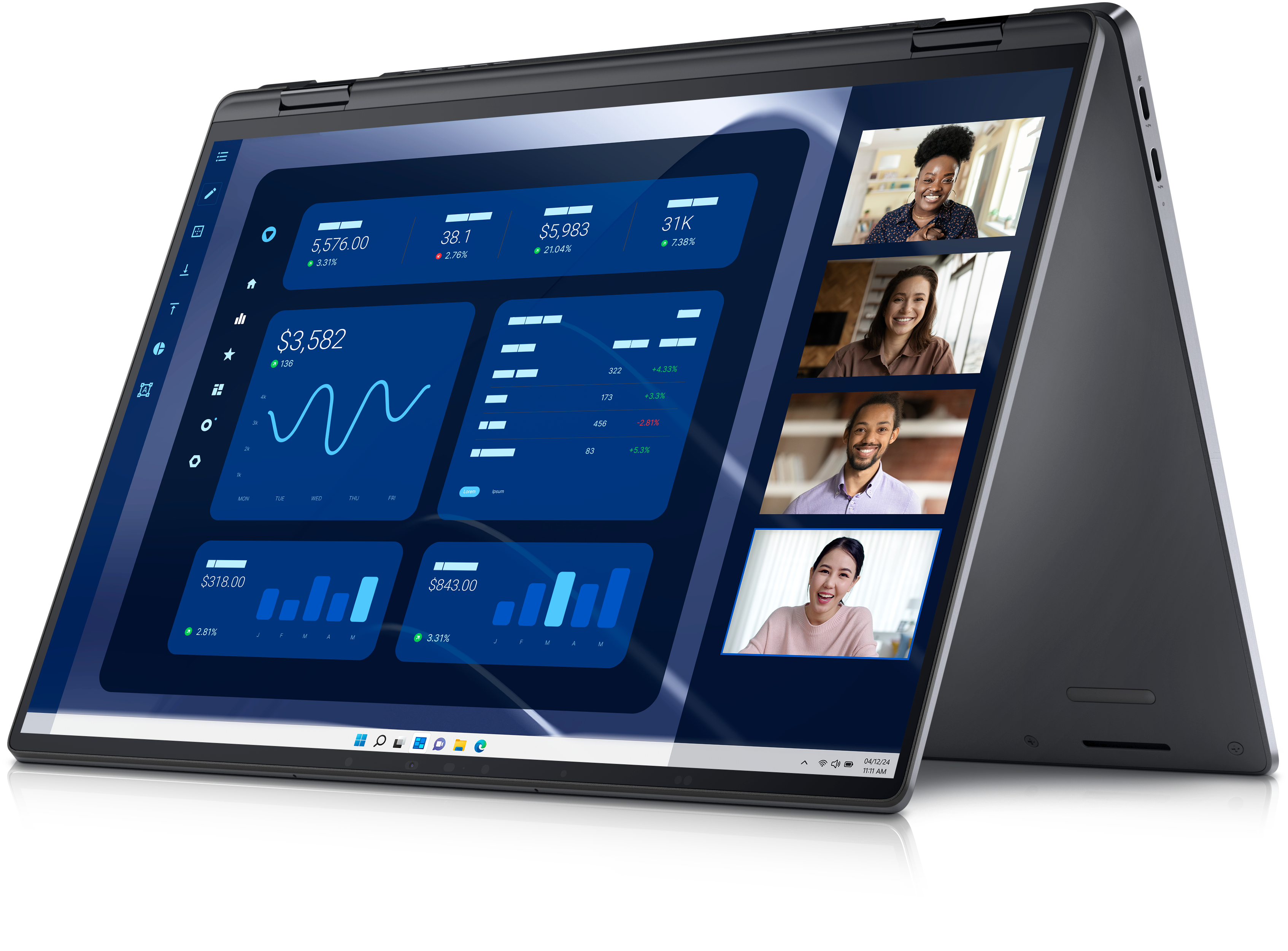 Dell Latitude 9450 2-in-1, 14" WQXGA, Ultra 7 165U, 16GB RAM, 512GB SSD, Win11 Pro