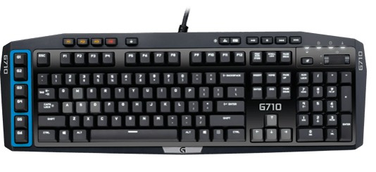 Logitech G710, Full-size (100%), Verkabelt, USB, QWERTZ, Schwarz