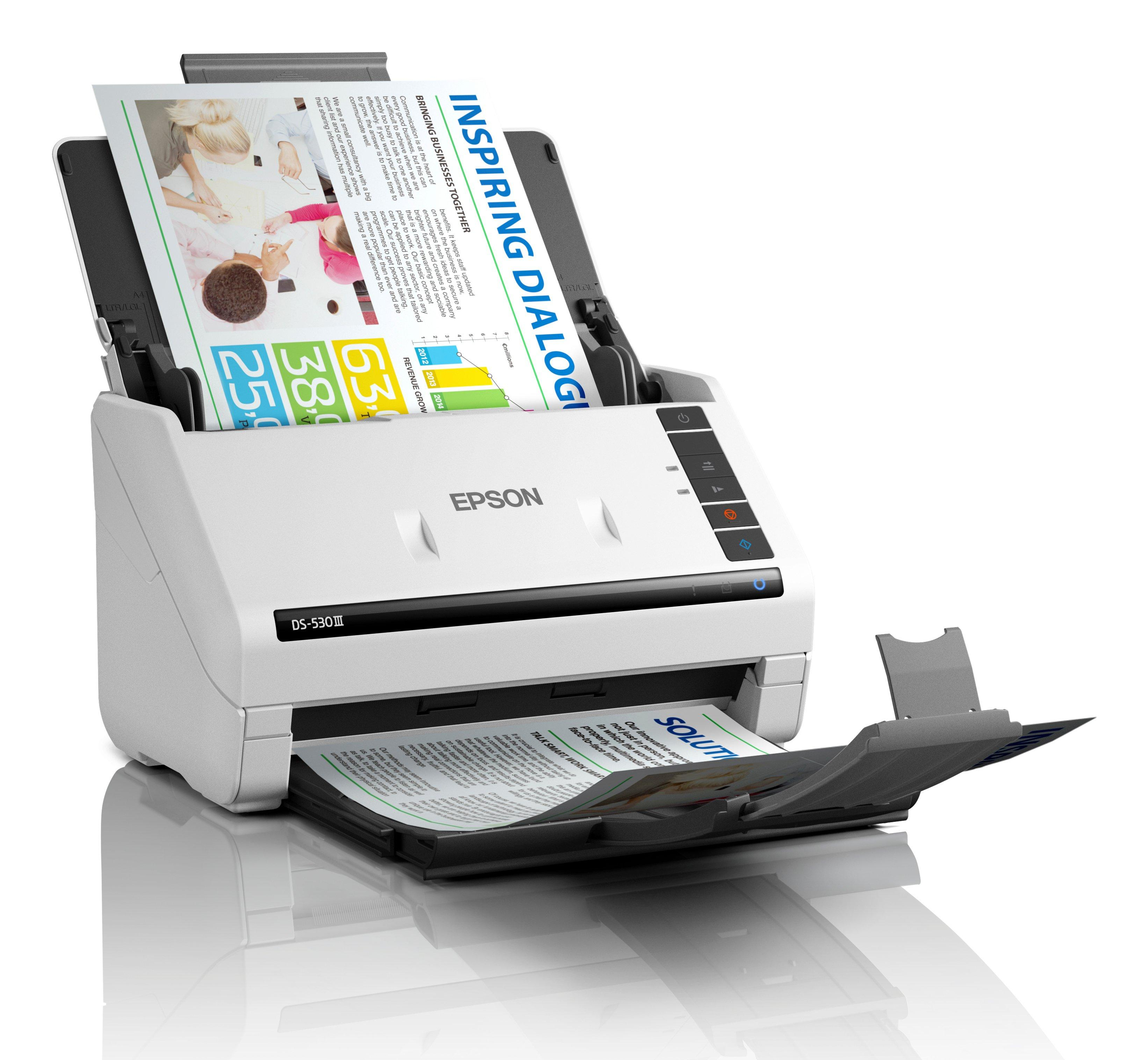 Epson WorkForce DS-530III - Dokumentenscanner - Duplex - A4 - 600 dpi x 600 dpi - bis zu 40 Seiten/M