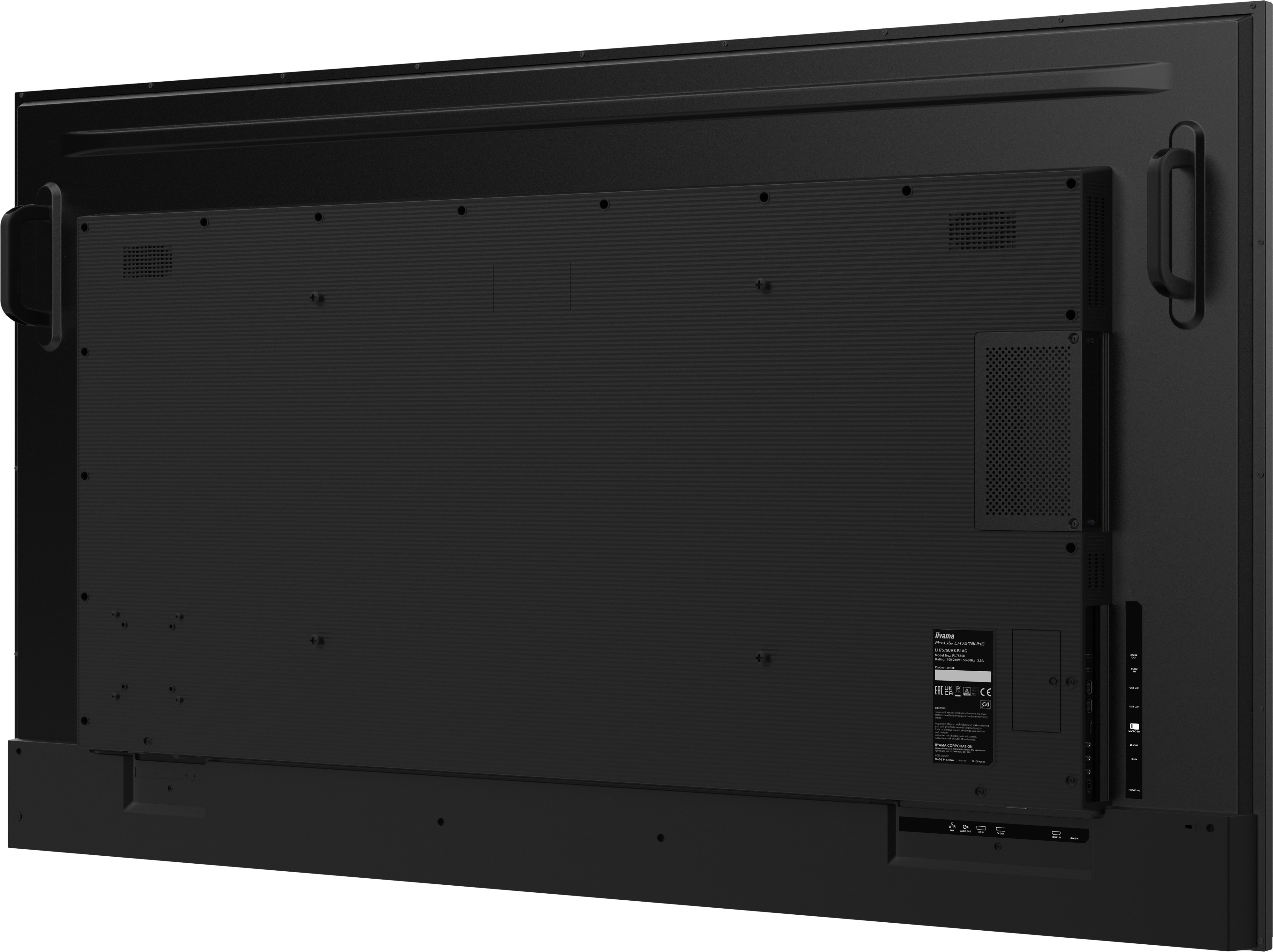 Iiyama LH7565UHSB-B1, Kiosk-Design, 189,2 cm (74.5"), LED, 3840 x 2160 Pixel, WLAN, 24/7