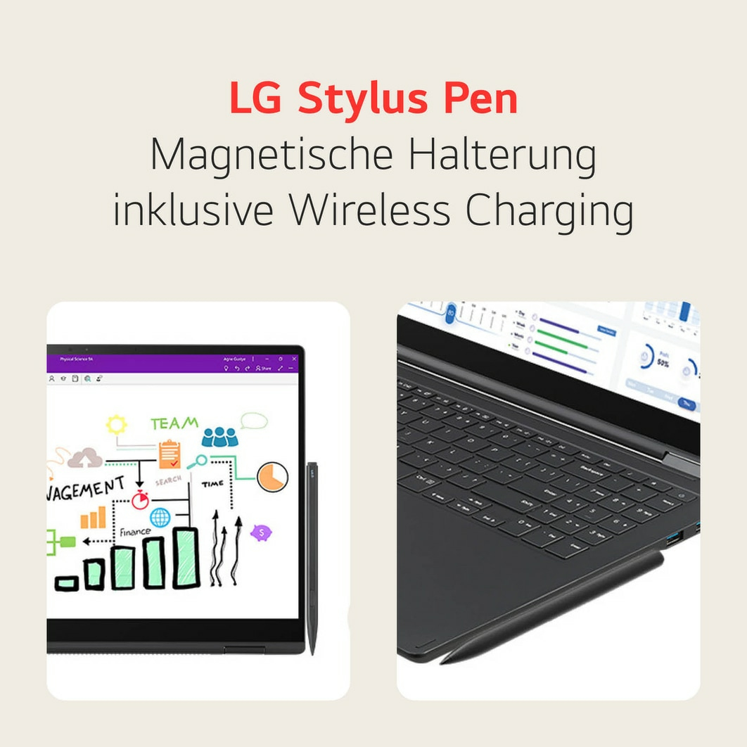 LG Gram Pro 16T90SP-K, Intel Core Ultra 7, 40,6 cm (16"), 2880 x 1800 Pixel, 16 GB, 1 TB, Windows 11