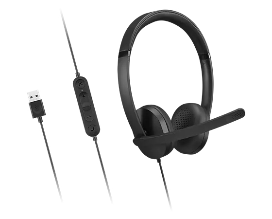 Lenovo 4XD1P83425, Kabelgebunden, Anrufe/Musik, 20 - 20000 Hz, 140 g, Kopfhörer, Schwarz