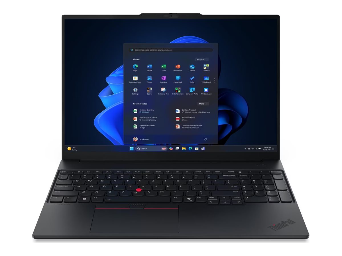 Lenovo ThinkPad E16 Gen 3 (Intel), 16" WUXGA, Core Ultra 5 228V, 32GB RAM, 512GB SSD, Win11 Pro