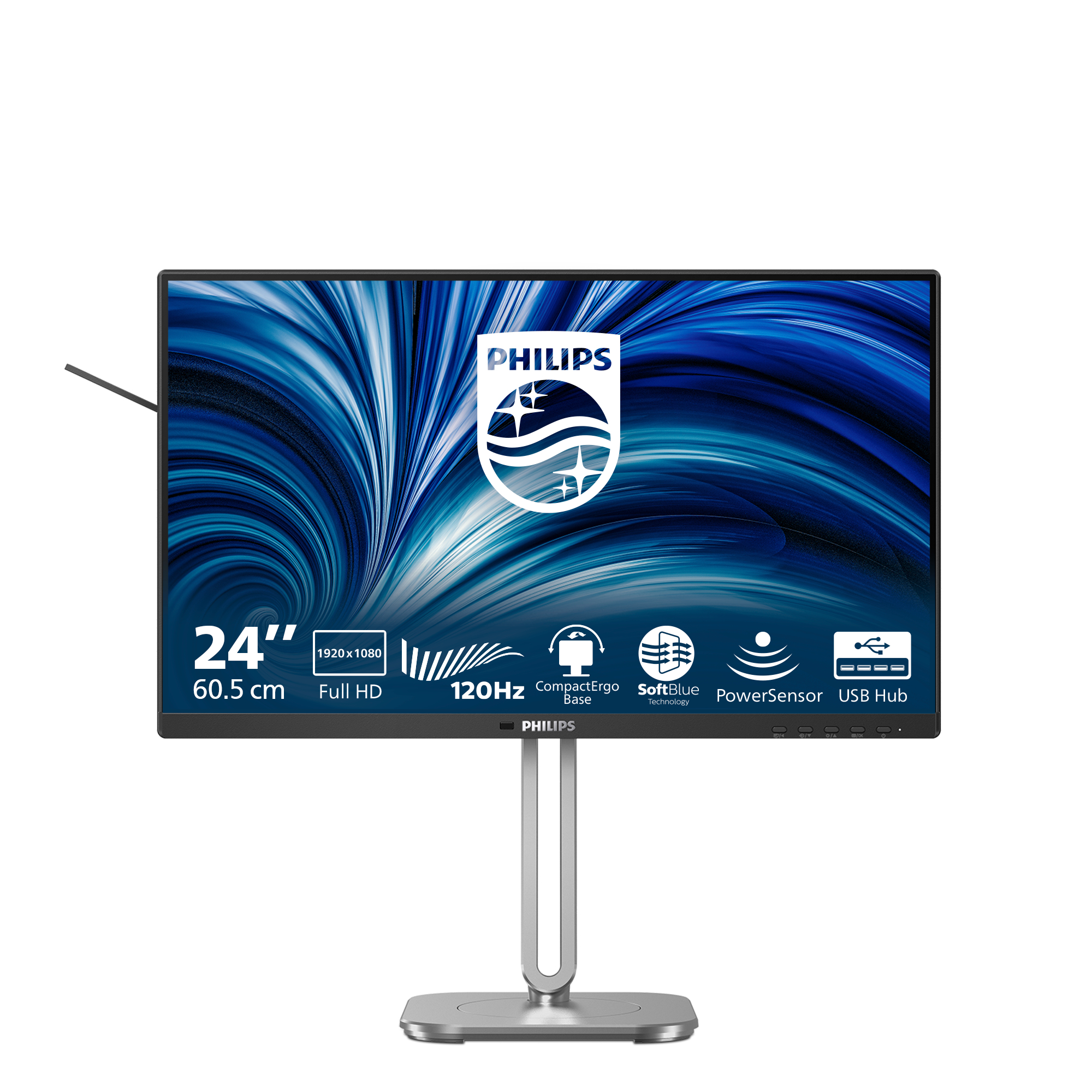 Philips 4000 Series 24B2N4200 Monitor 60.5cm (23.8") Full HD, IPS, 4ms, HDMI, Displayport, USB