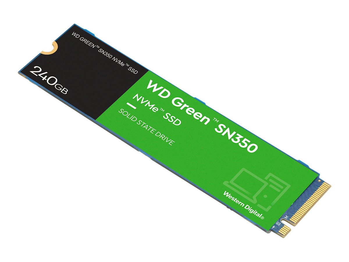 WD Green SN350 NVMe SSD WDS240G2G0C - SSD - 240 GB - intern - M.2 2280 - PCIe 3.0 x4 (NVMe)