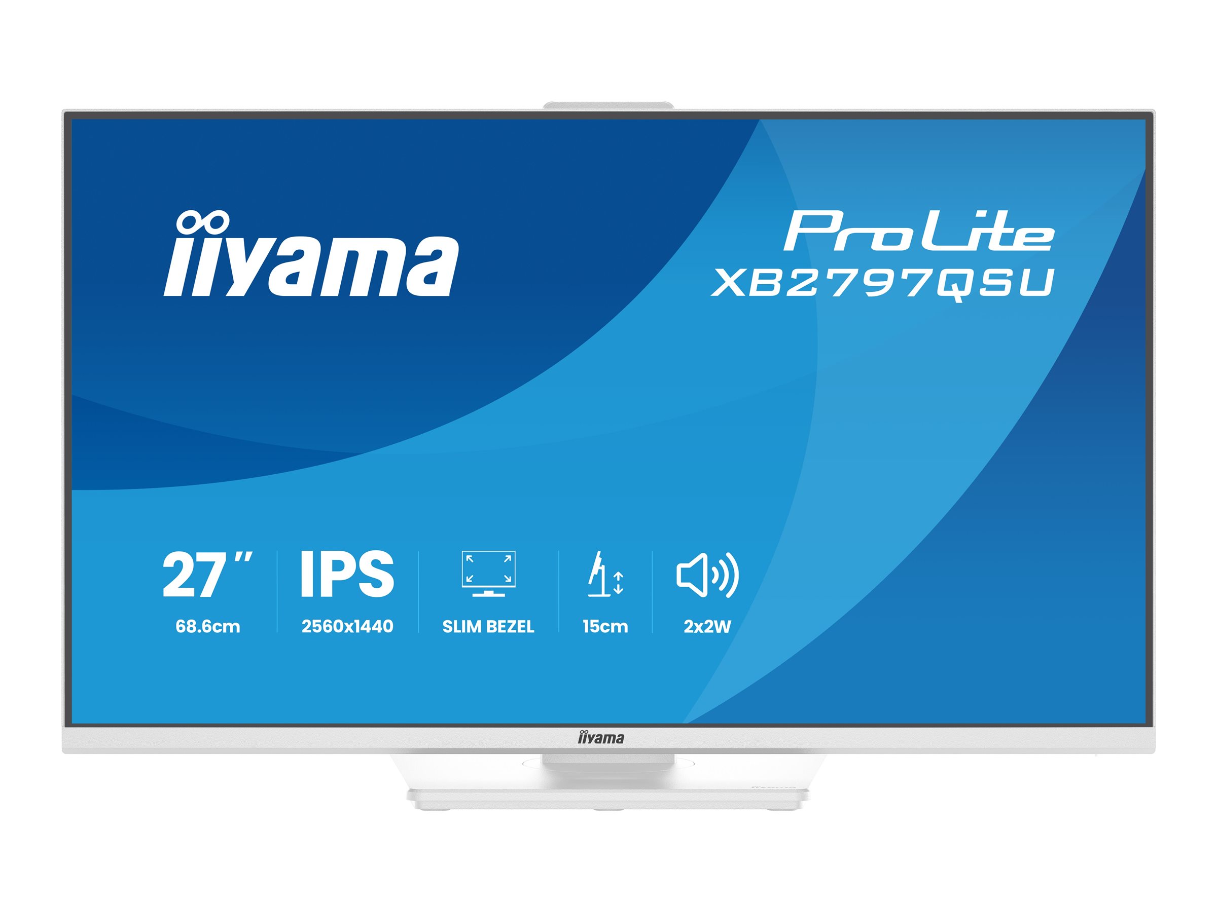 iiyama ProLite XB2797QSU-W1 Monitor 68.6cm (27") WQHD, IPS ,4ms, HDMI, Displayport, USB-C