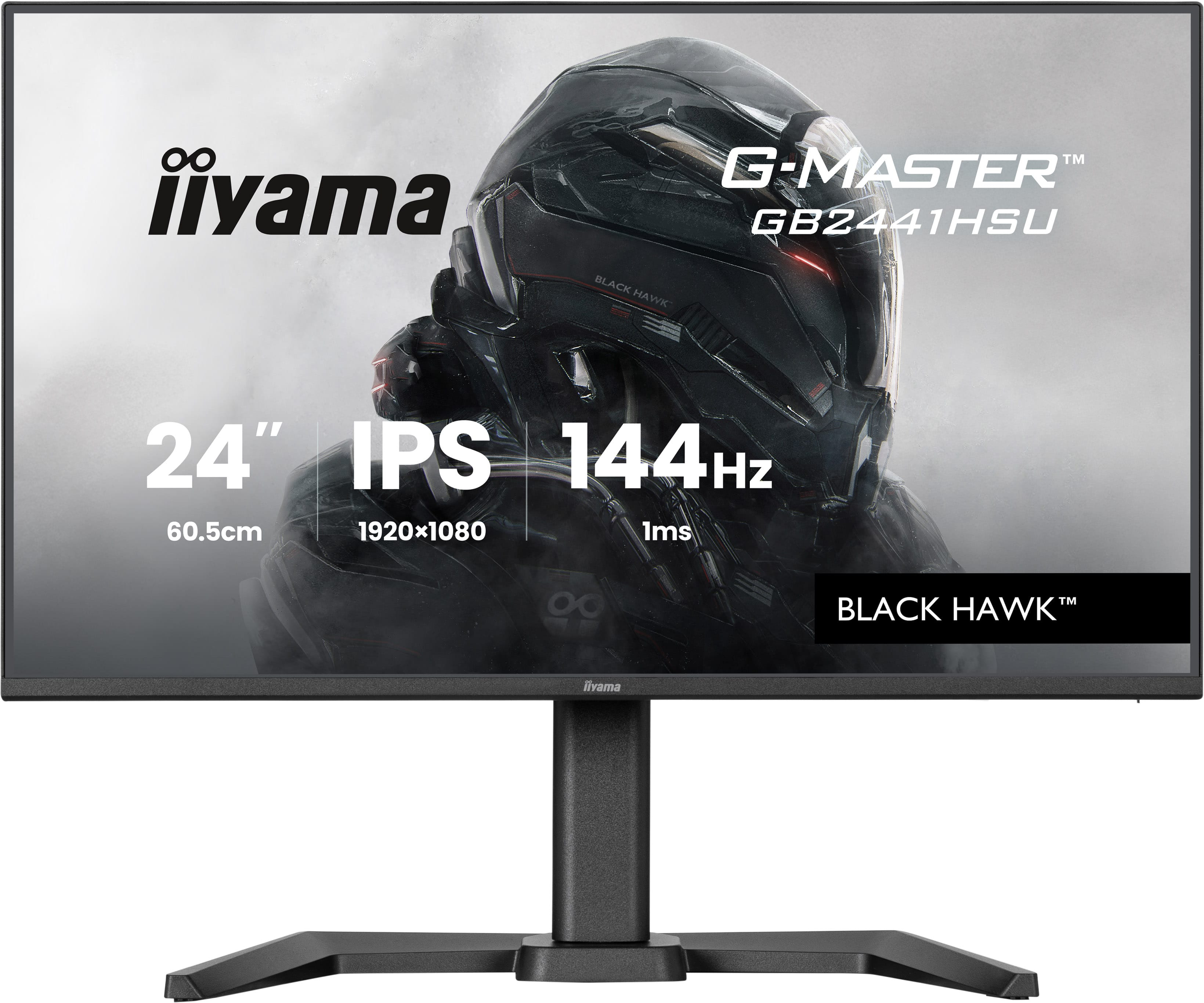 iiyama G-Master GB2441HSU-B1 Black Hawk Monitor 60.5cm (23.8") Full HD, IPS, 1ms, HDMI, DP, USB